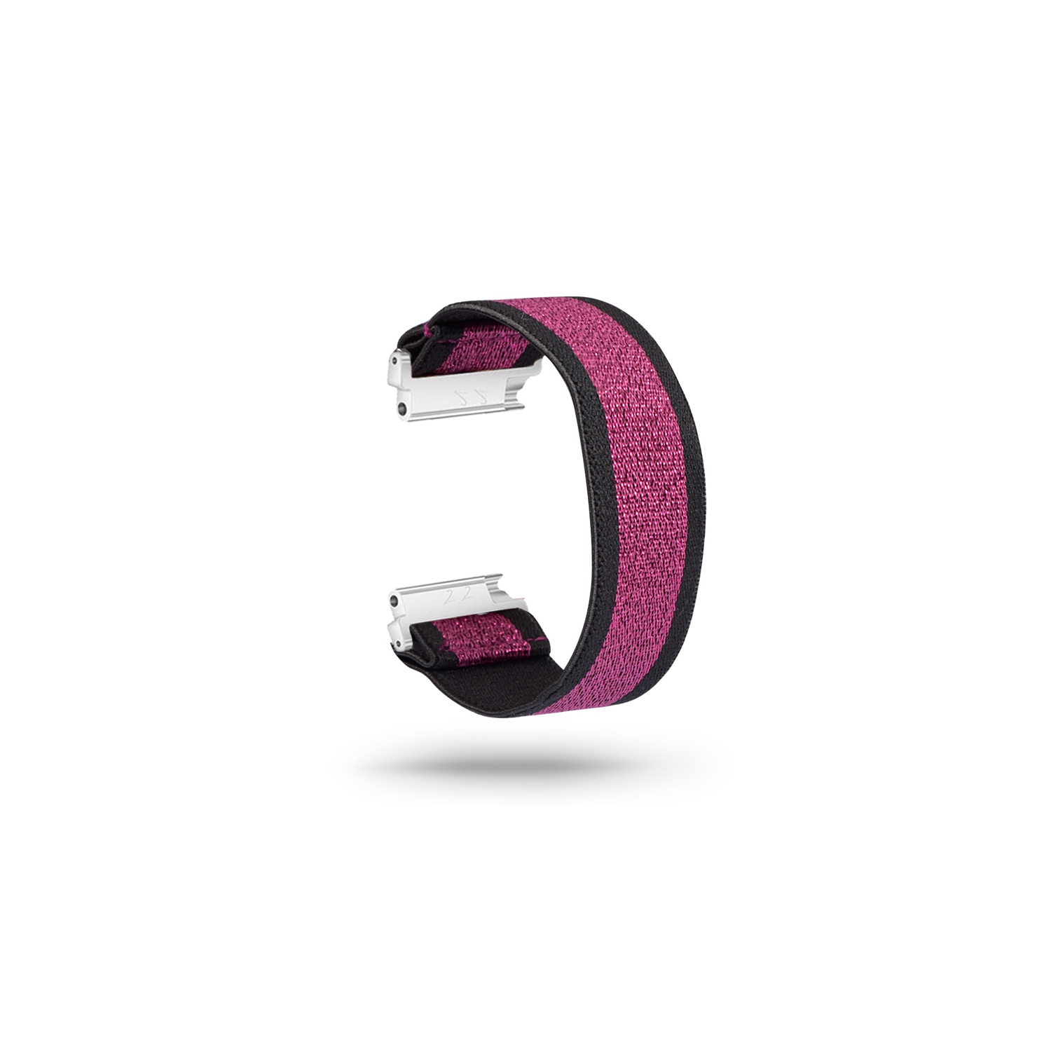 StrapsCo Nylon Elastic Watch Band Strap for Fitbit Versa & Versa 2 & Versa Lite - Pink Sparkles