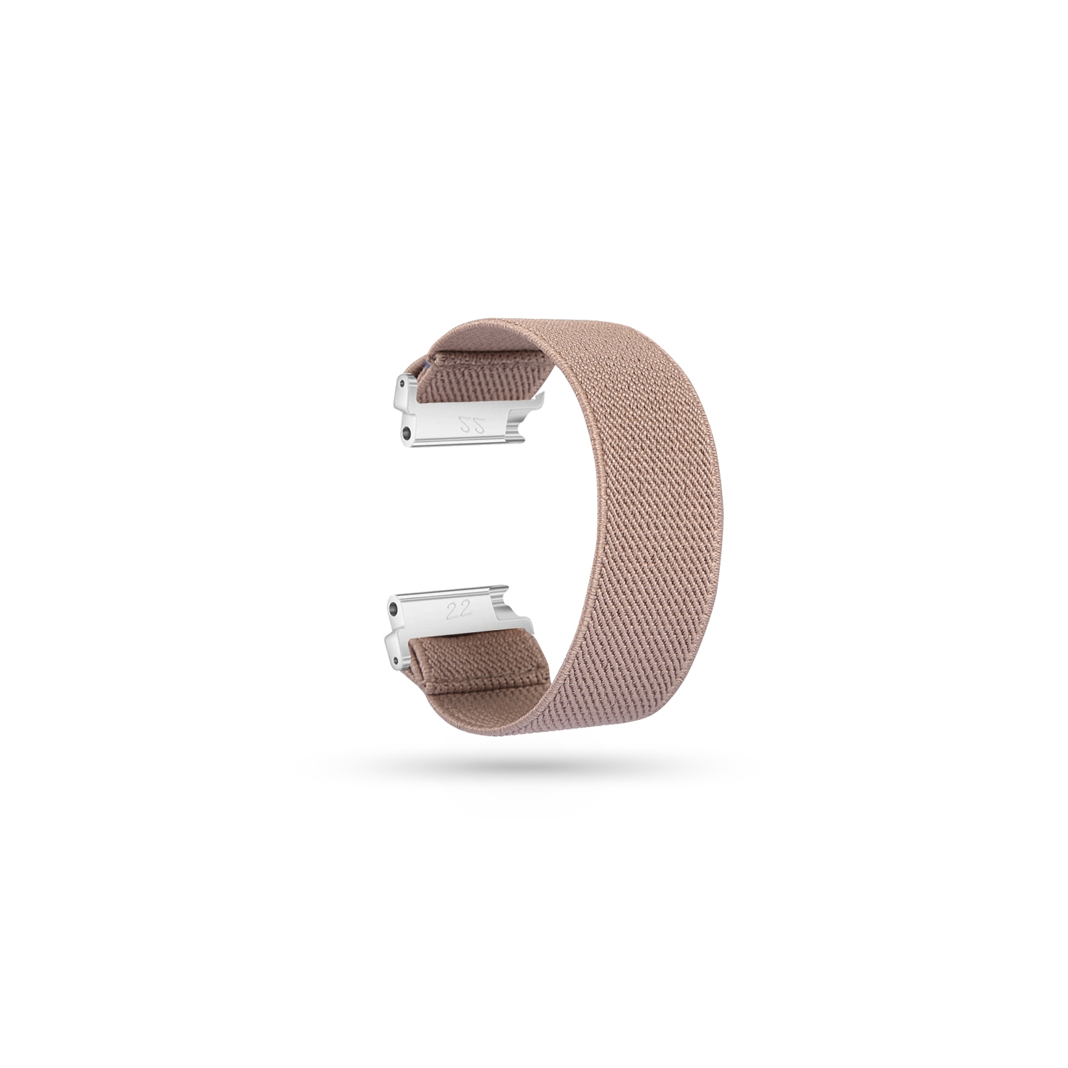 StrapsCo Bracelet de Montre Élastique en Nylon pour Fitbit Versa et Versa 2 et Versa Lite - Tan