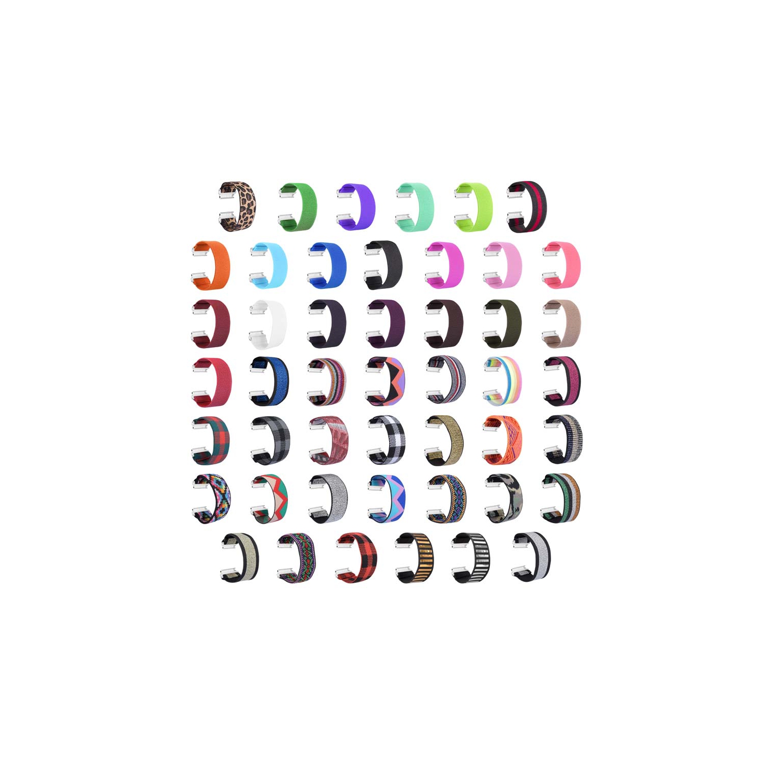 StrapsCo Bracelet de Montre Élastique en Nylon pour Fitbit Versa et Versa 2 et Versa Lite - Tan