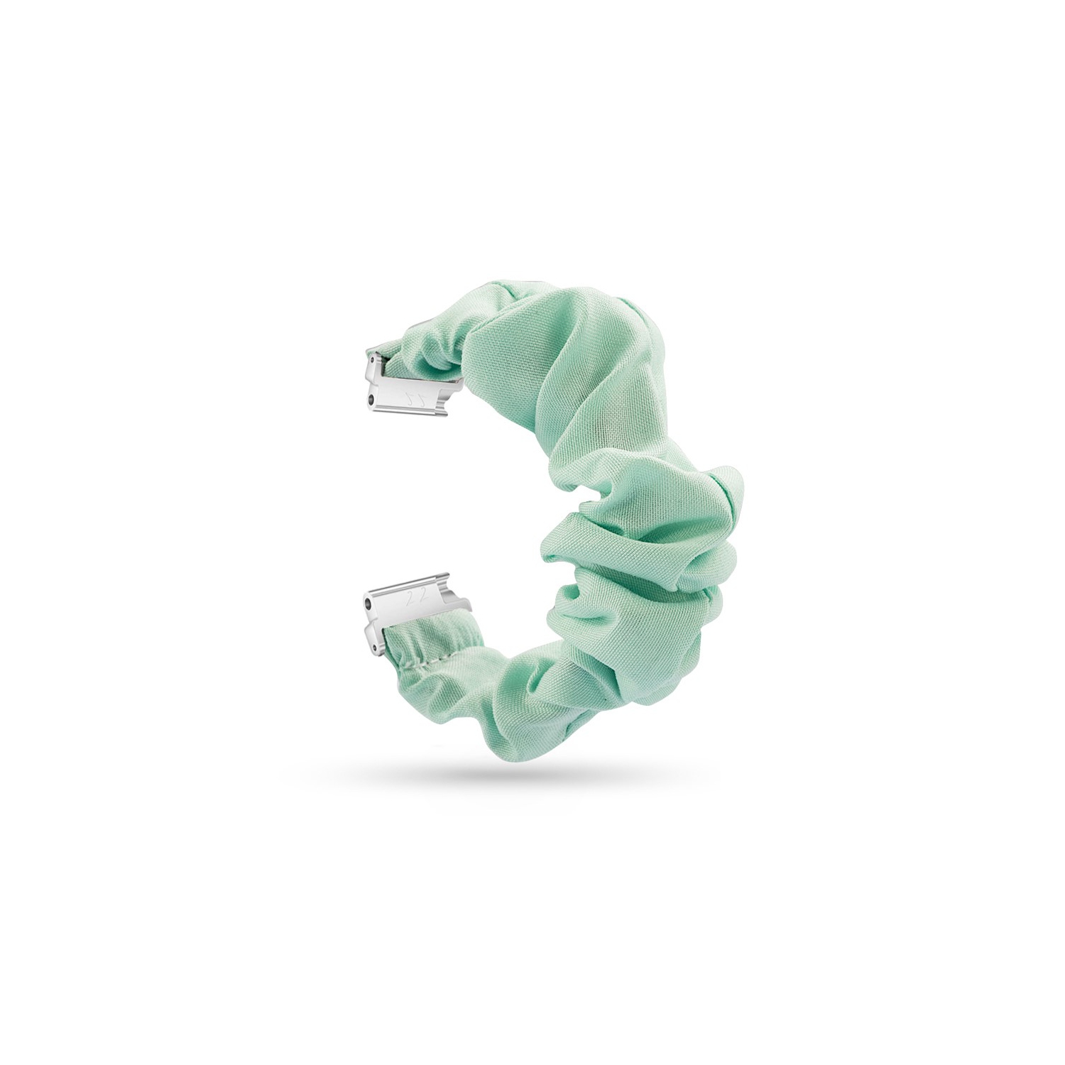 StrapsCo Elastic Nylon Scrunchie Watch Band Strap for Fitbit Versa & Versa 2 & Versa Lite - Teal