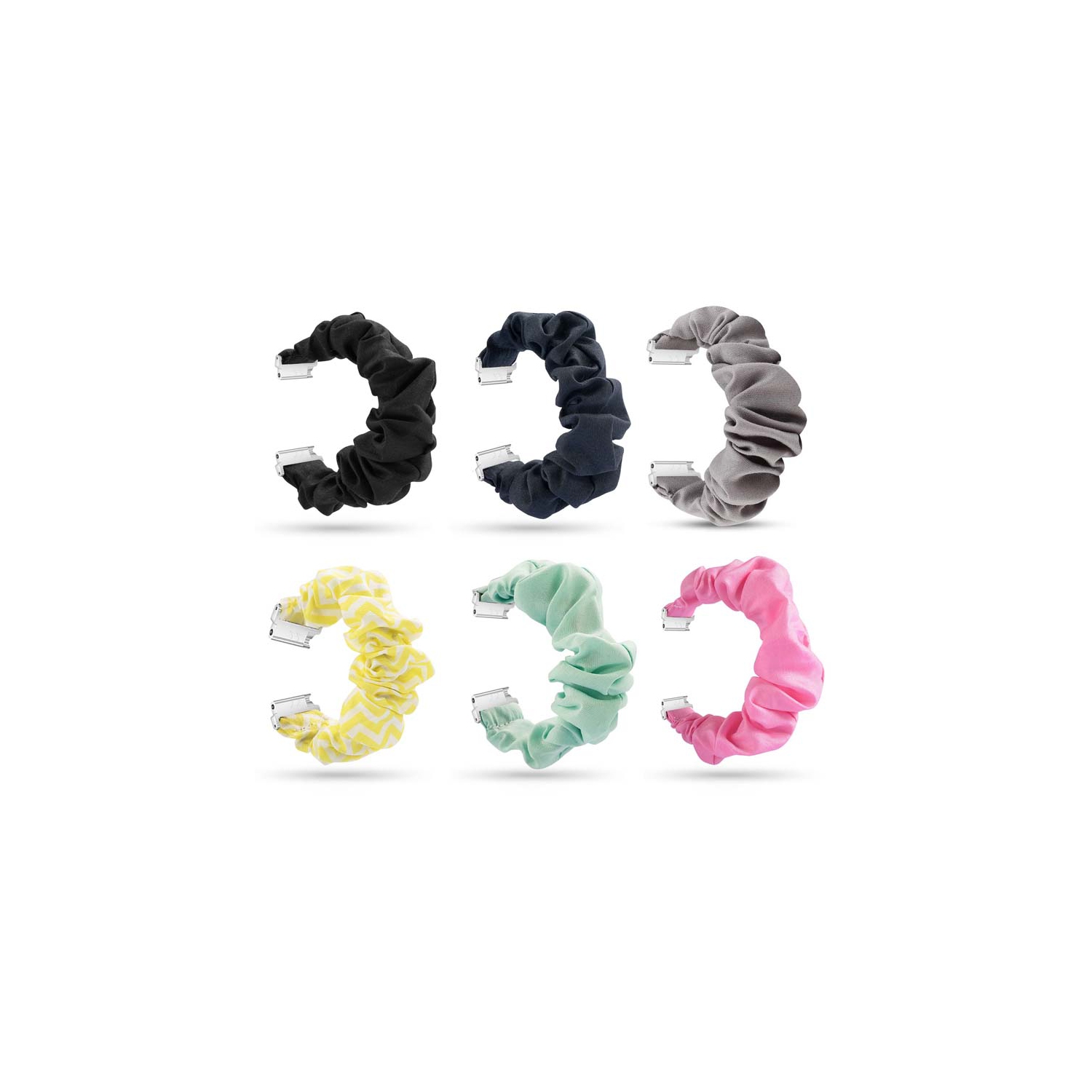 StrapsCo Elastic Nylon Scrunchie Watch Band Strap for Fitbit Versa & Versa 2 & Versa Lite - Teal