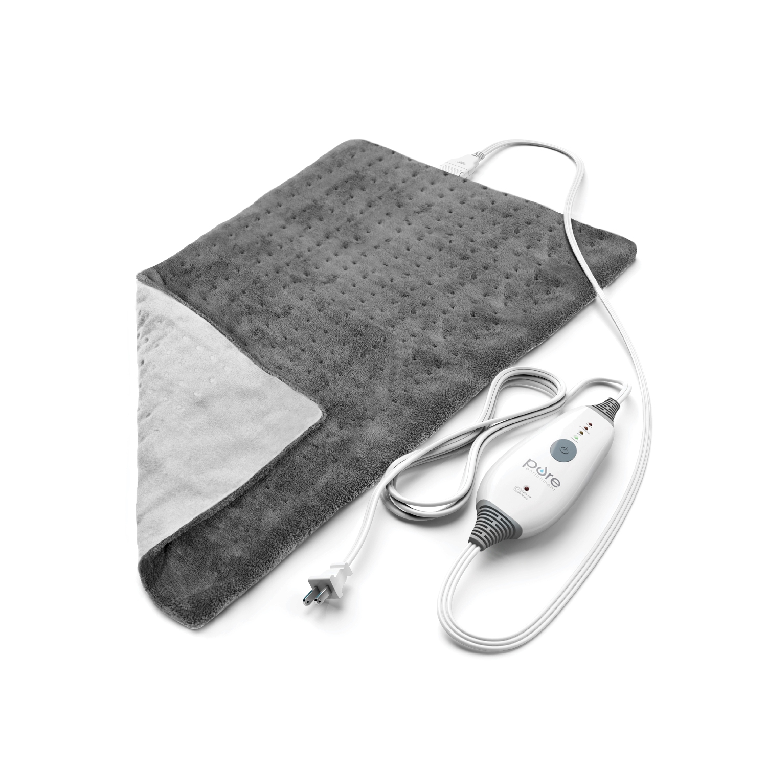 PureRelief Deluxe Heating Pad - Gray