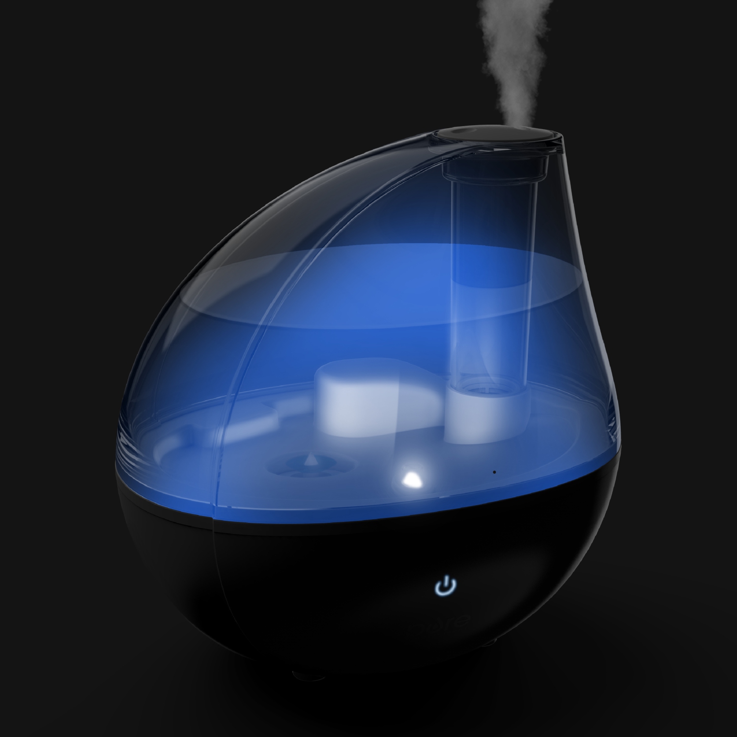 MistAire Silver Ultrasonic Cool Mist Humidifier