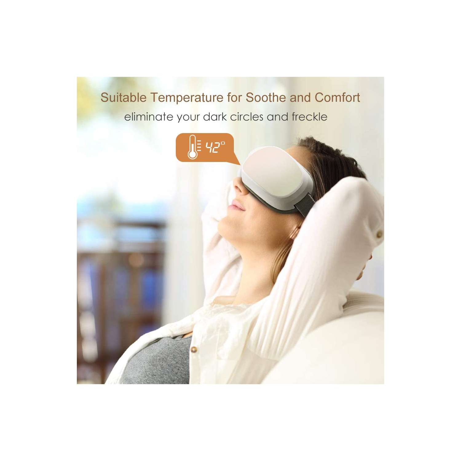 Appareil de massage électronique intelligent à compression d’air de luxe VGI-Blanc nacré