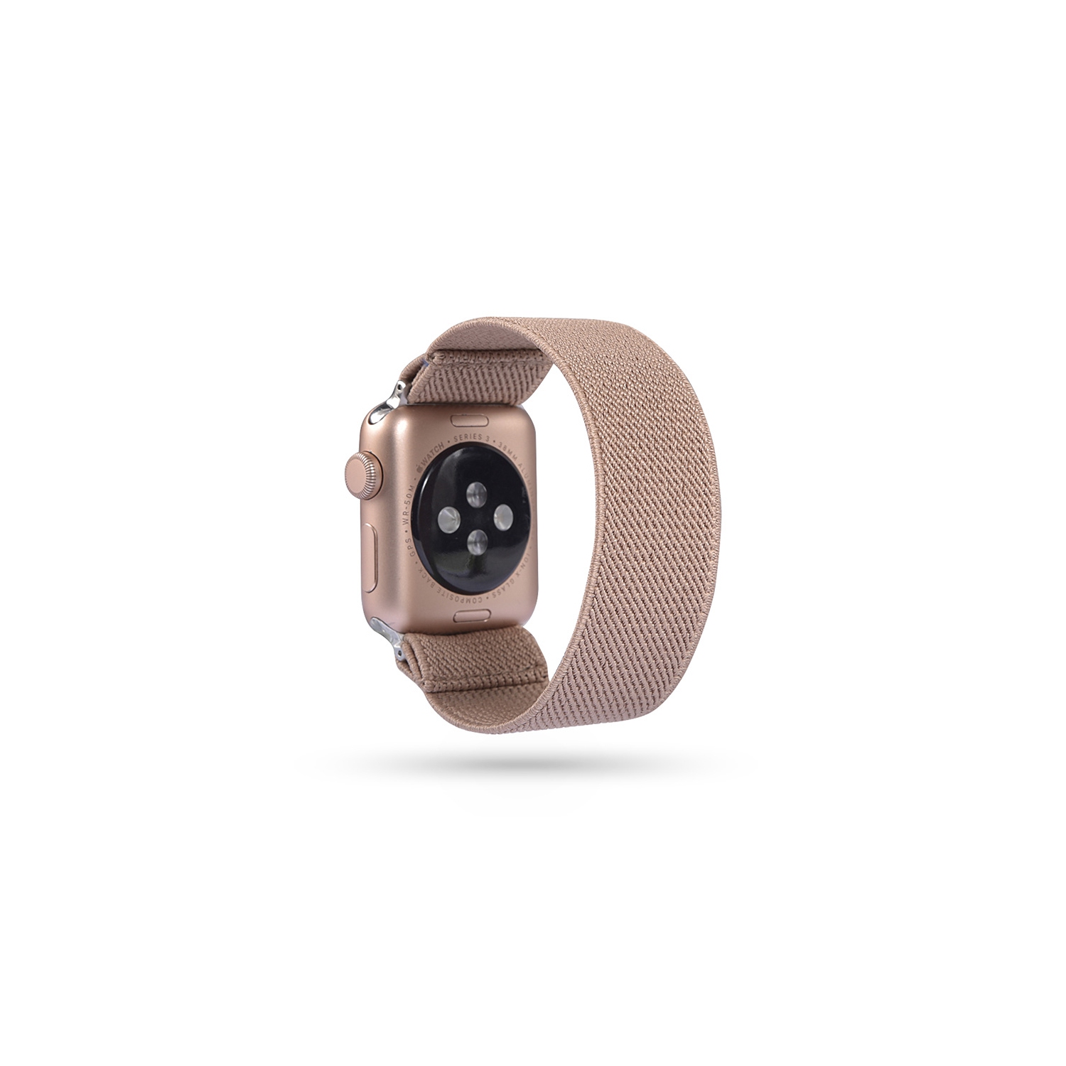 StrapsCo Nylon Elastic Band Strap for Apple Watch - 42mm - Tan
