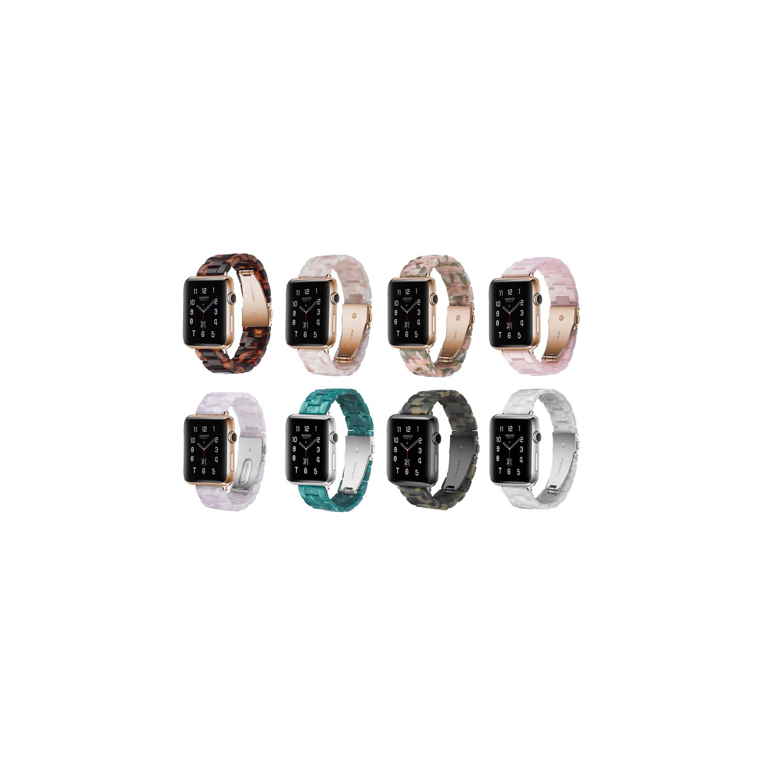 StrapsCo Marble Band Strap for Apple Watch - 40mm - White