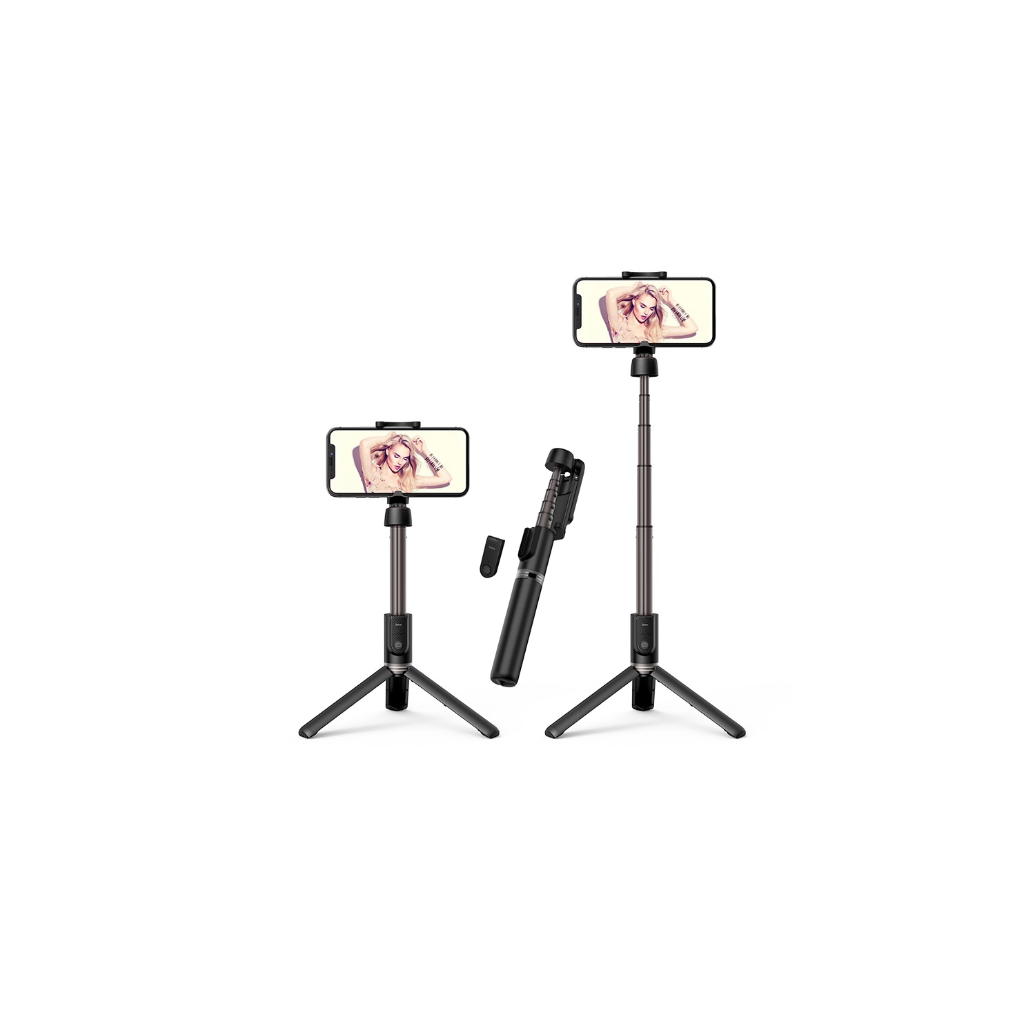 [CS] Perche à égoportrait trépied avec pied extensible Bluetooth sans fil rotation en alliage d'aluminium pour iPhone/téléphones intelligents Android