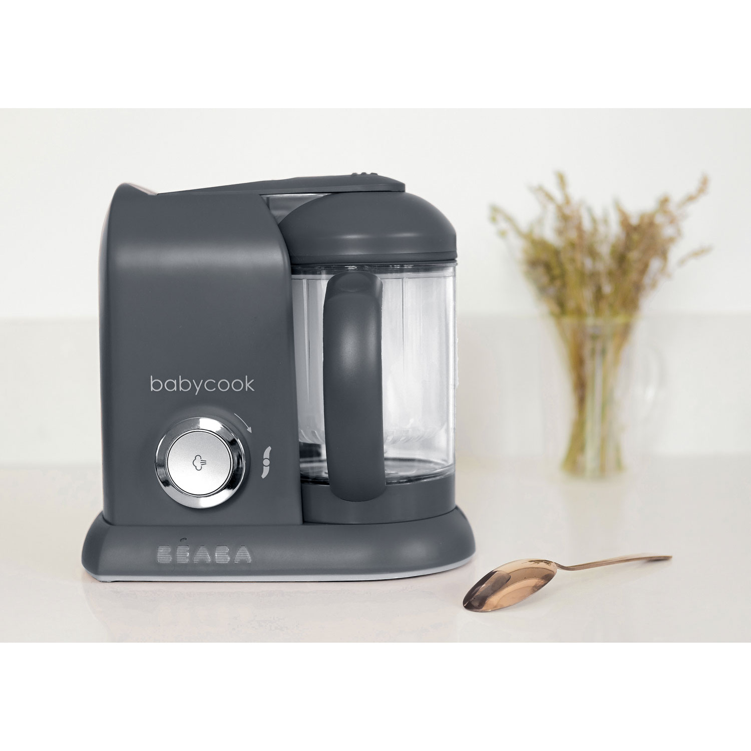 Beaba Babycook Solo Baby Food Maker - 4.7 Cups - Charcoal