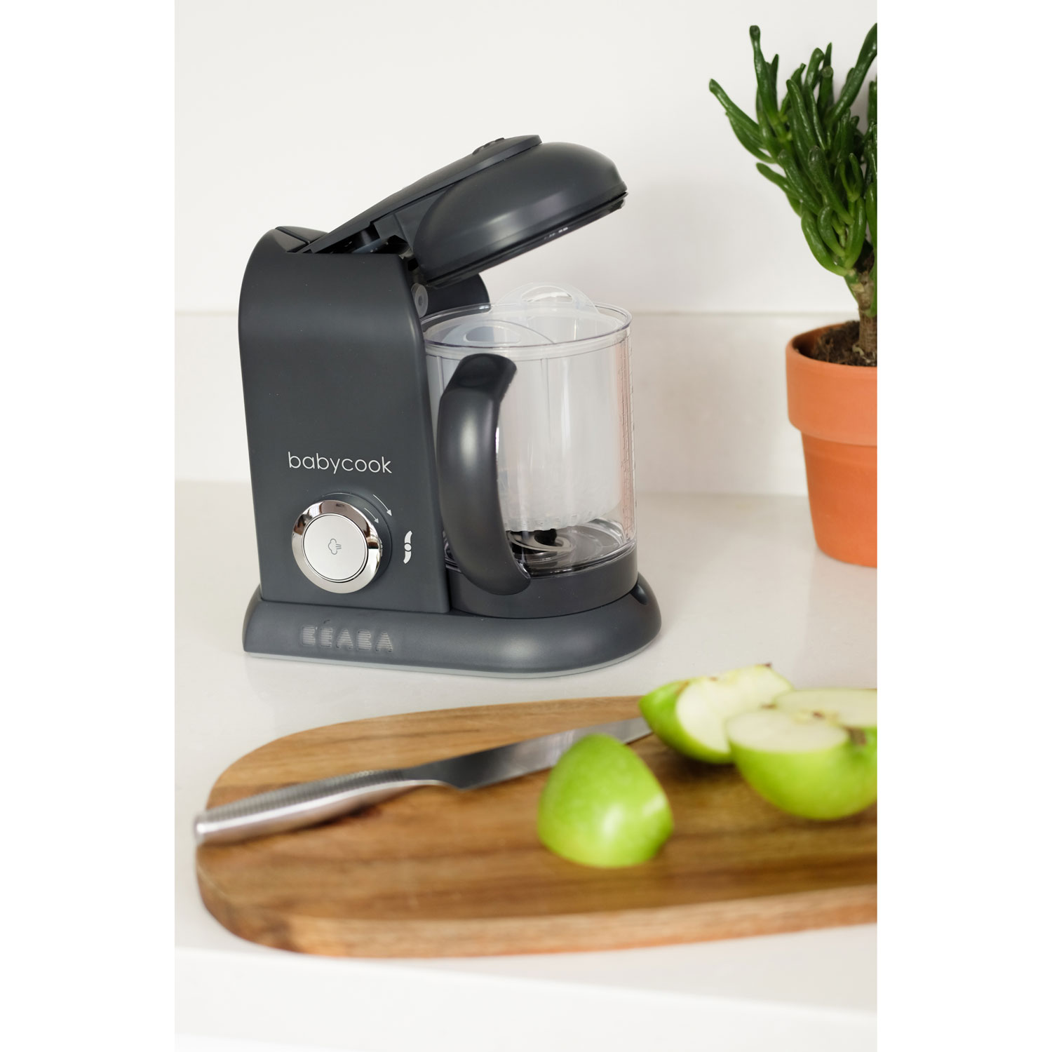 Beaba Babycook Solo Baby Food Maker - 4.7 Cups - Charcoal