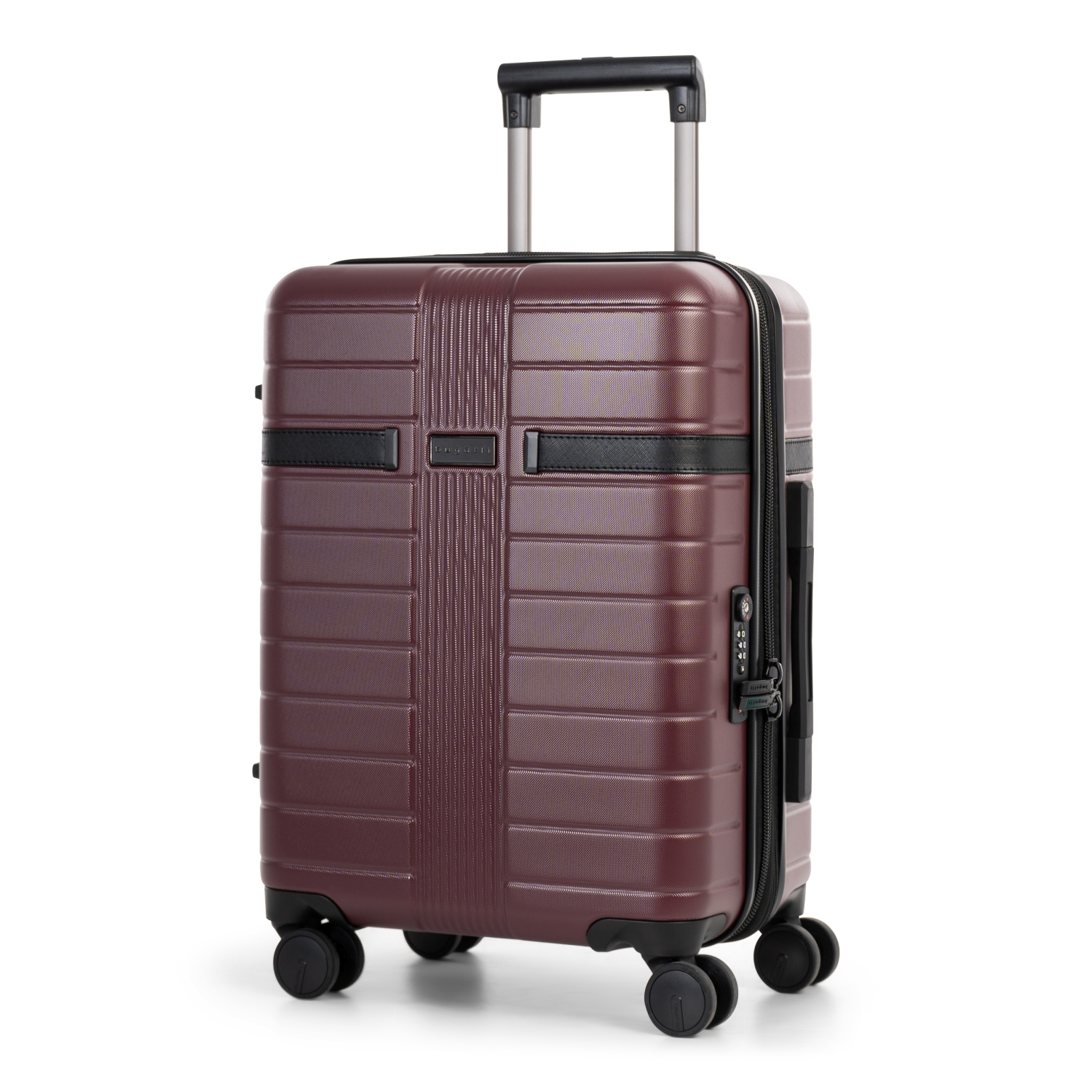 Roots red carryon luggage with wheels, Roots Canada red suitcase with