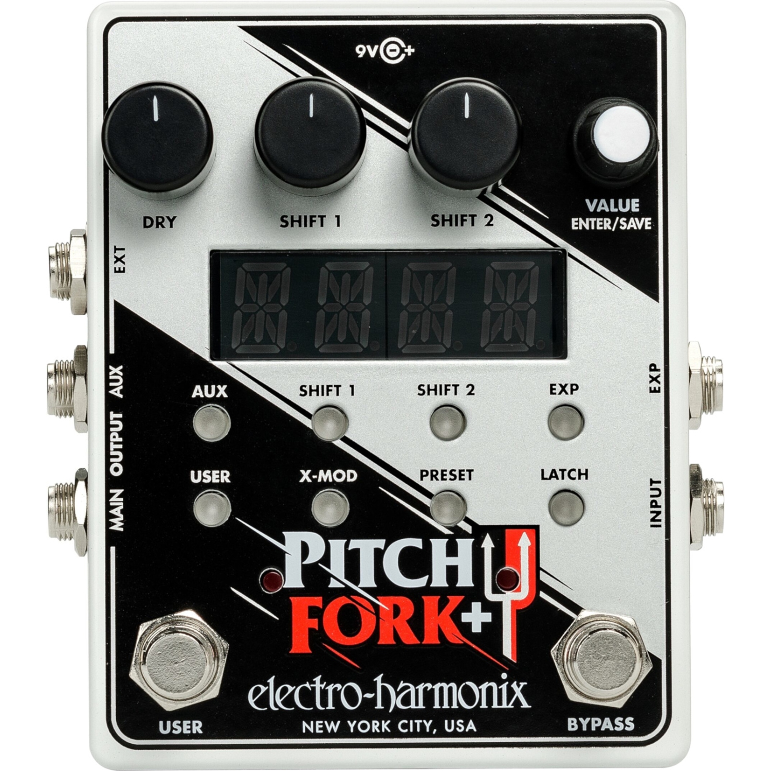 Pédale Pitch Fork+ polyphonique de Pitch Shifter d’Electro-Harmonix
