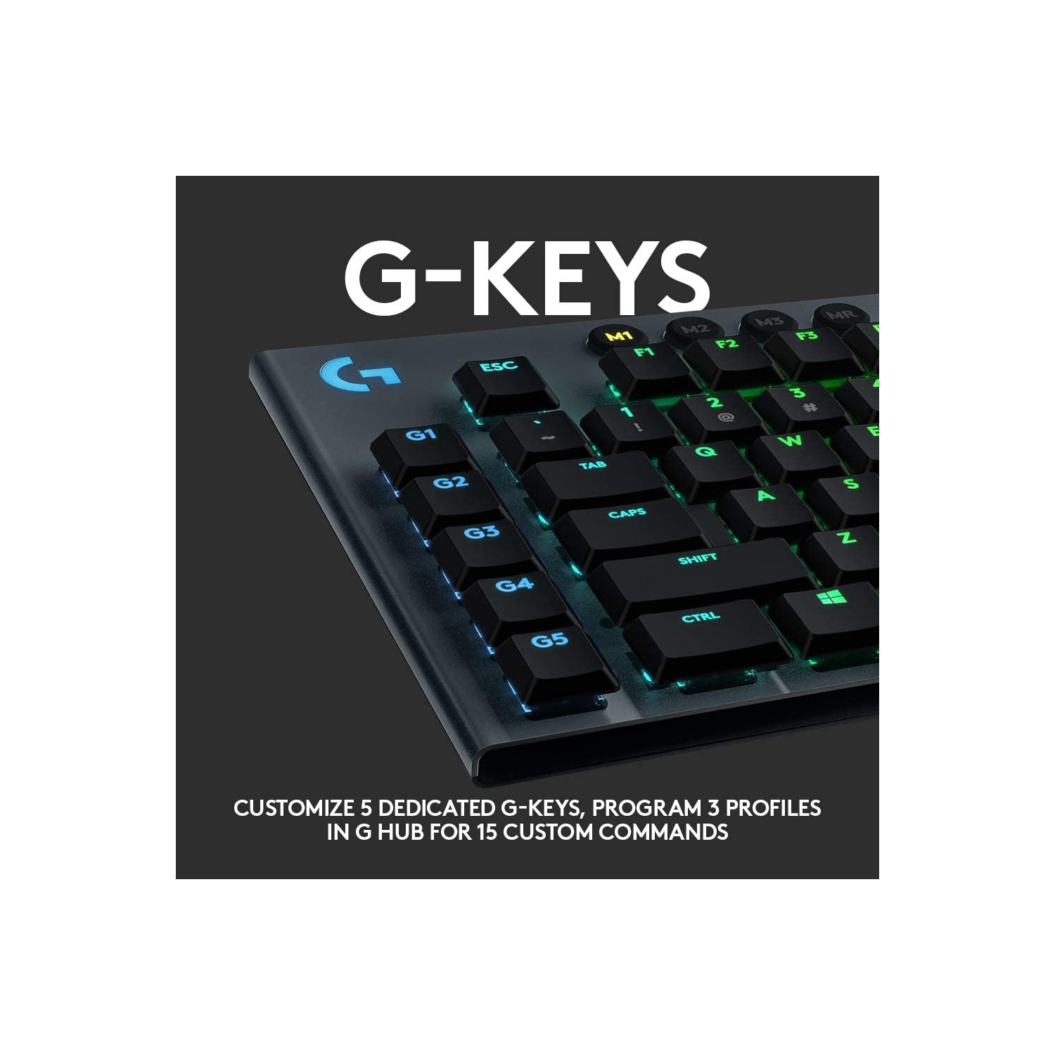Remis à neuf – clavier de jeu mécanique sans fil G915 de Logitech 920-009103 (clic)