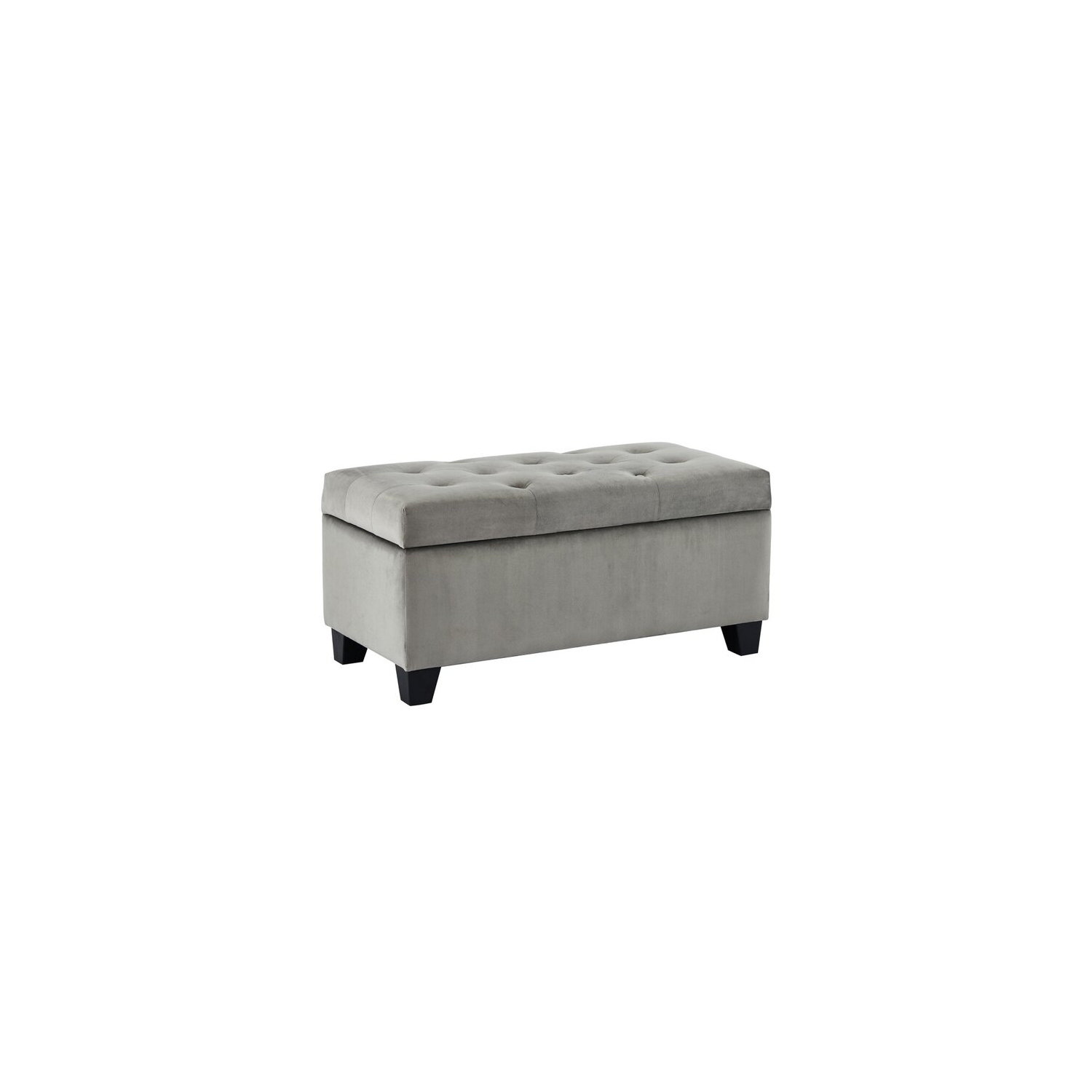 Pouf de rangement en velours Sophia d’Infinite Imports