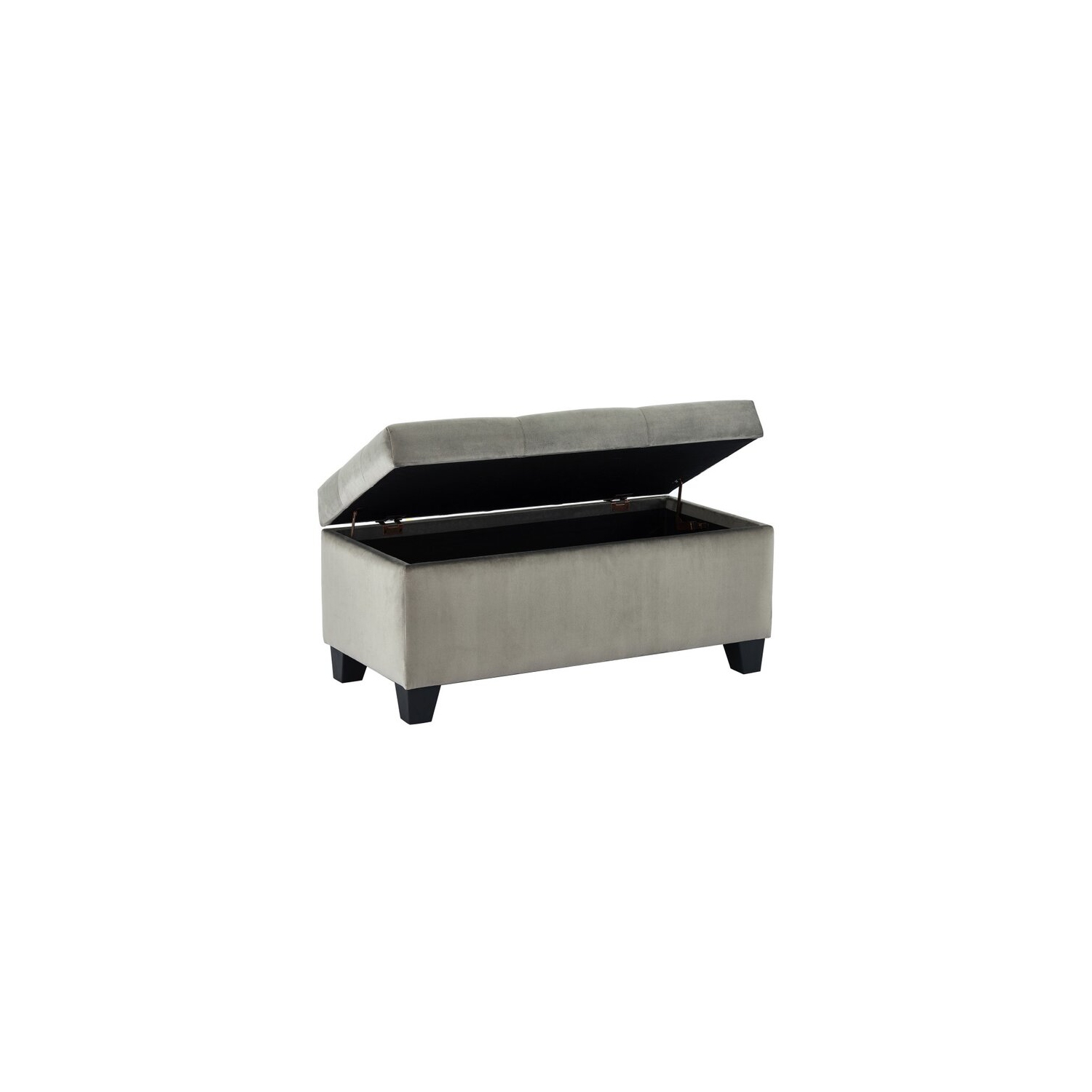 Pouf de rangement en velours Sophia d’Infinite Imports