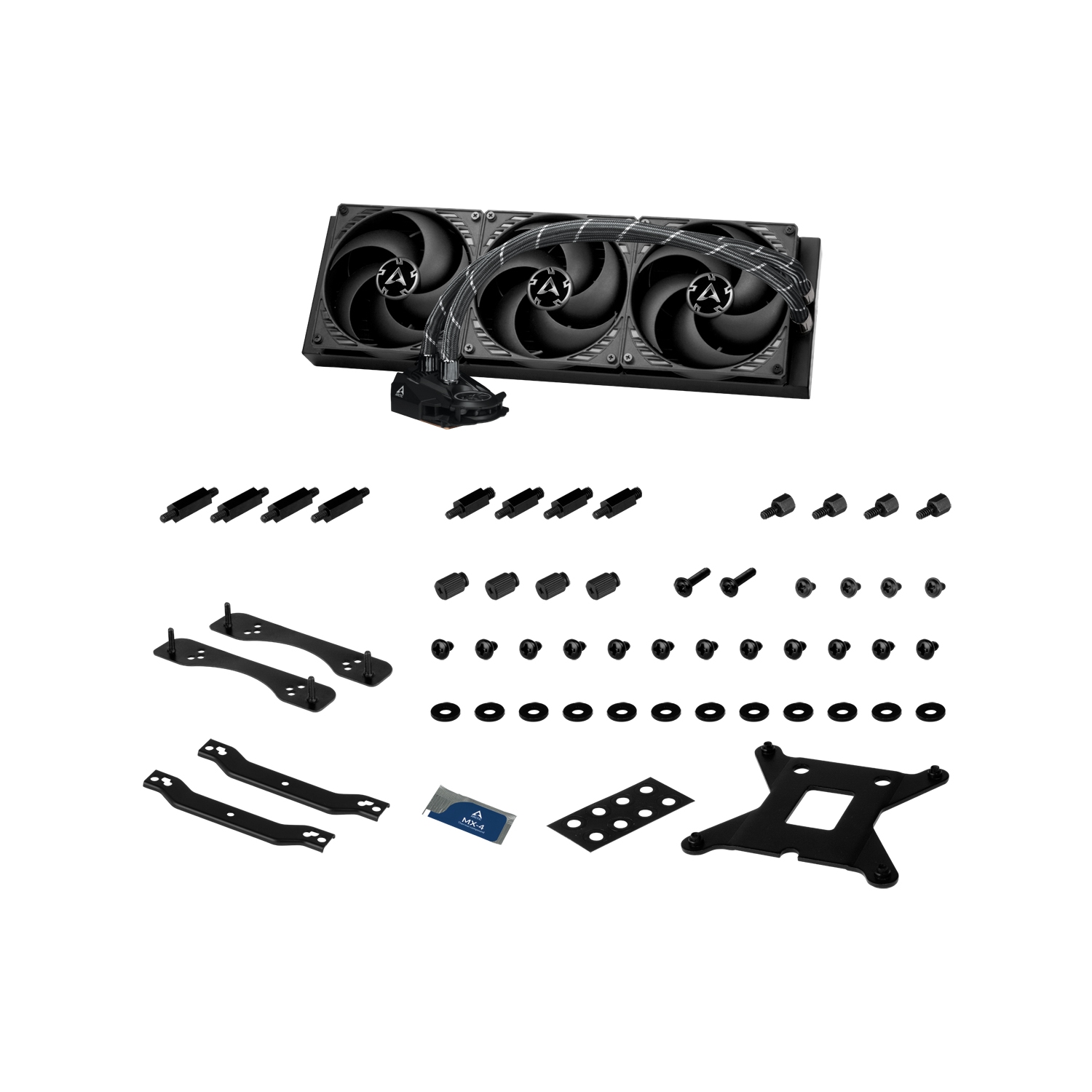 ARCTIC Liquid Freezer II 420 All-in-One CPU AIO Water Cooler PWM Controlled Pump, Fan Speed: 200-1700 RPM