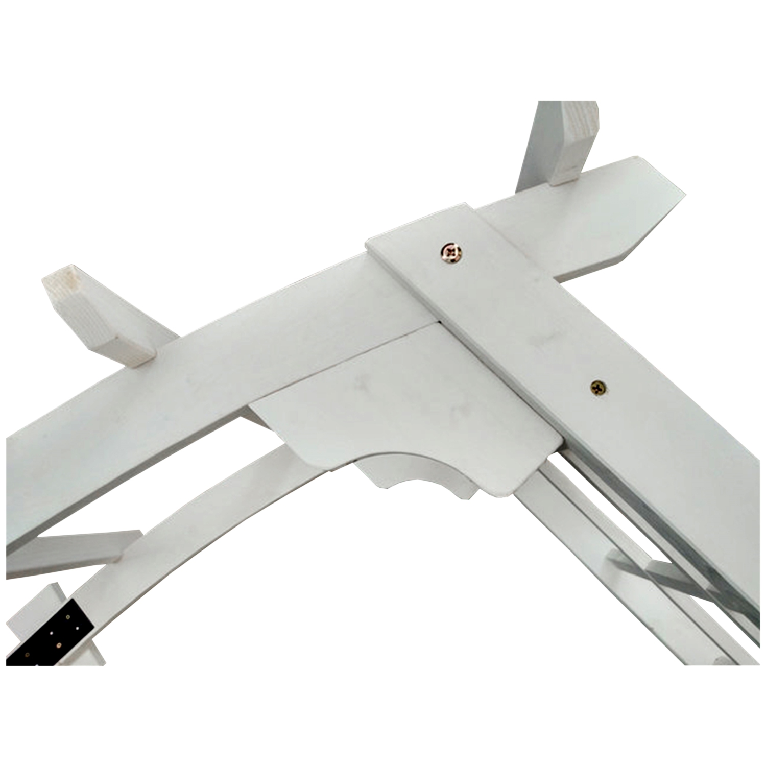 ALEKO WARCH01WH Outdoor Wooden Garden Arbor with Trellis Sides for Climbing Plants - White