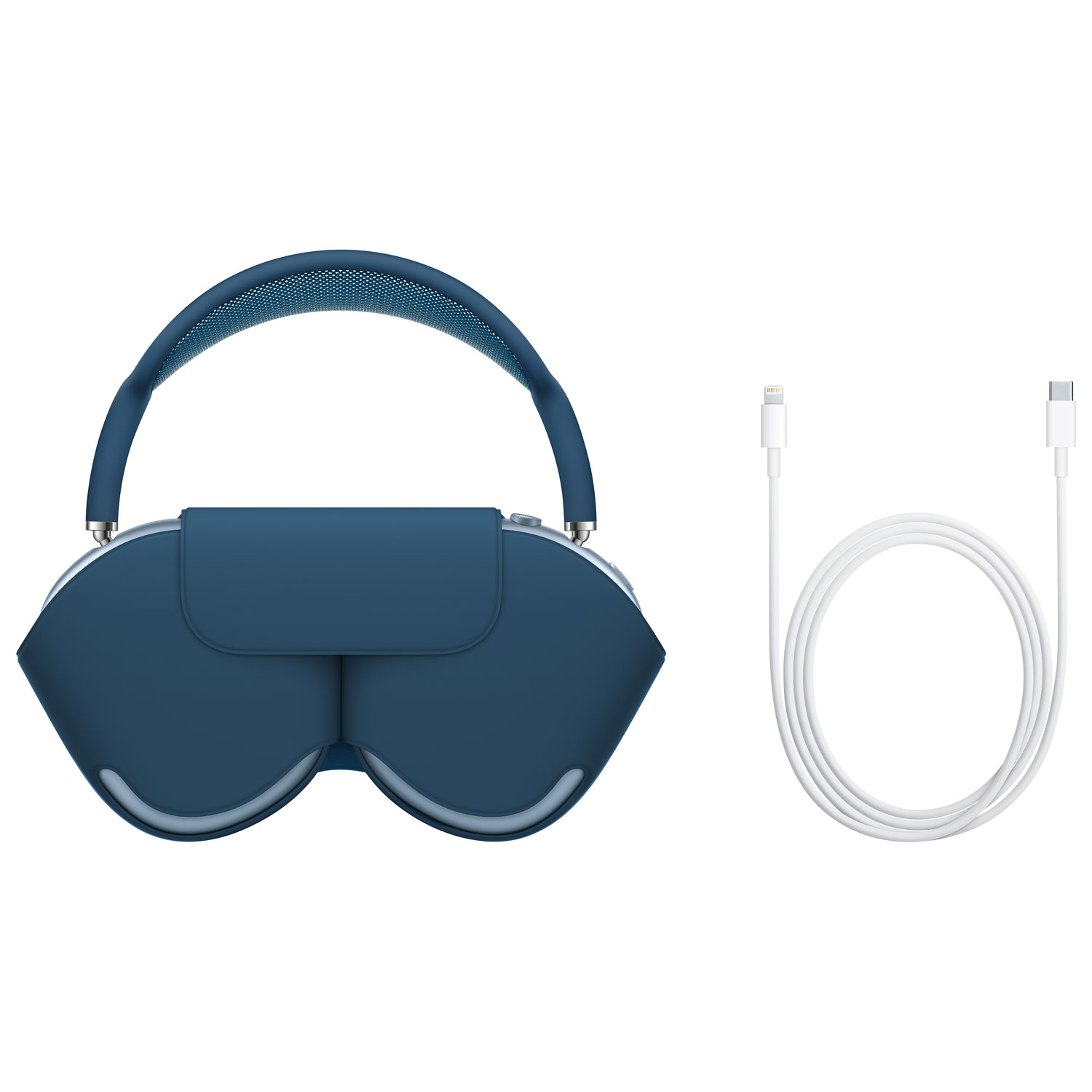 Casque d'écoute Bluetooth à suppression du bruit AirPods Max d'Apple - Bleu ciel