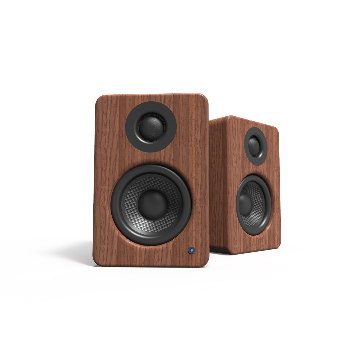 Kanto YU2 Powered Desktop Computer Speakers with Built-in USB DAC | Walnut | Pair