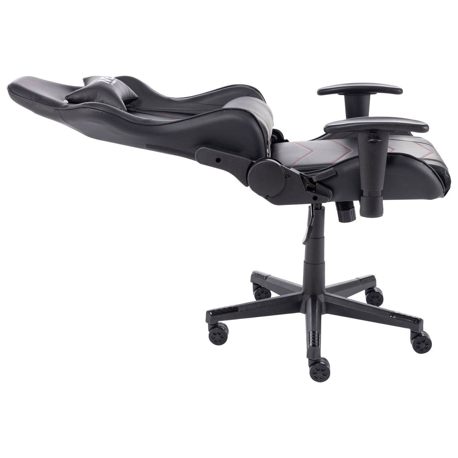 Fauteuil de jeu ergonomique à dossier haut en similicuir série Pro de Naz - Noir