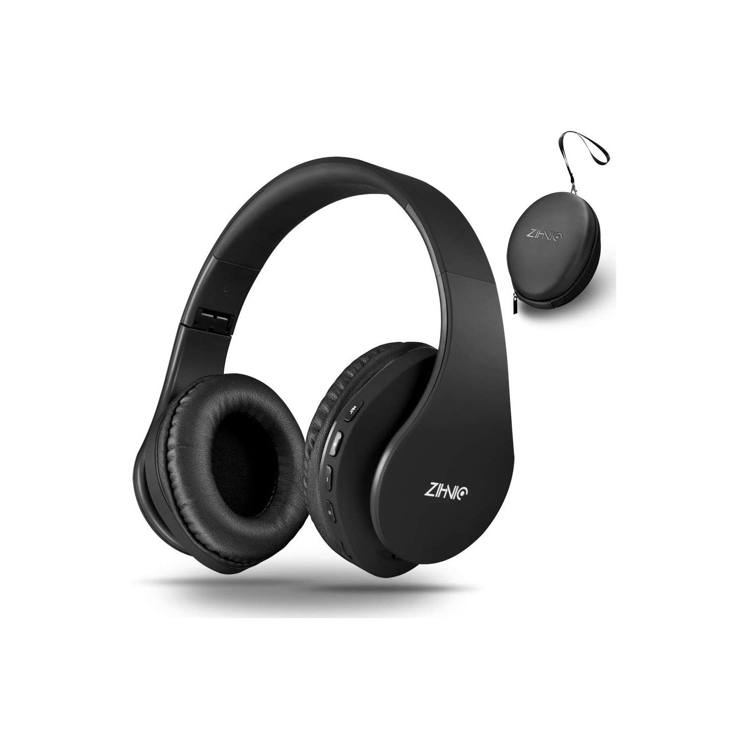 Bluetooth Over-Ear Headphones, Zihnic Foldable Wireless and Wired Stereo Headset Micro SD/TF, FM for Cell Phone,PC,Soft Earmuffs &Light Weight for
