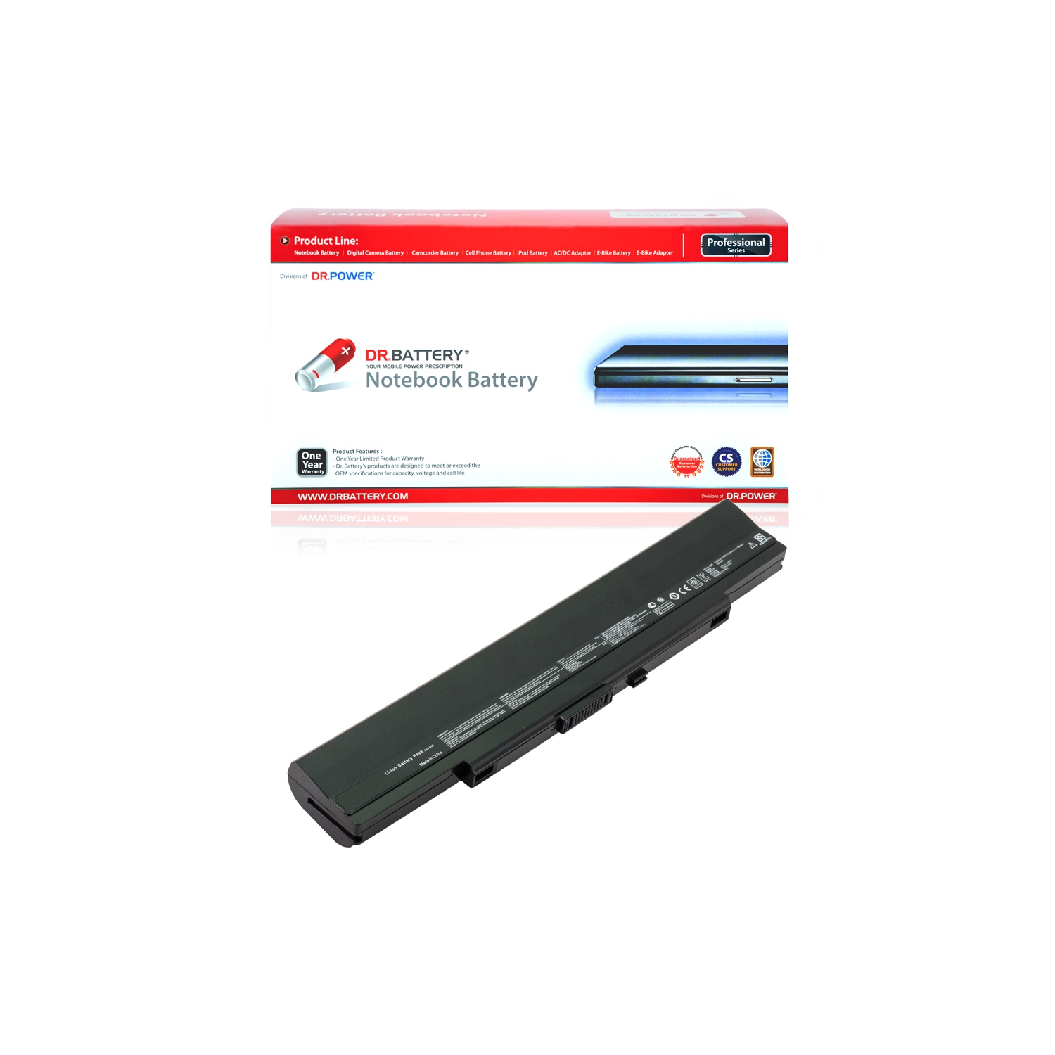 DR. BATTERY - Replacement for Asus U42JC / U42S / U42SD / U43 / U43F / U43J / U43Jc / A31-U53 / A32-U53 / A41-U53 / A42-U53