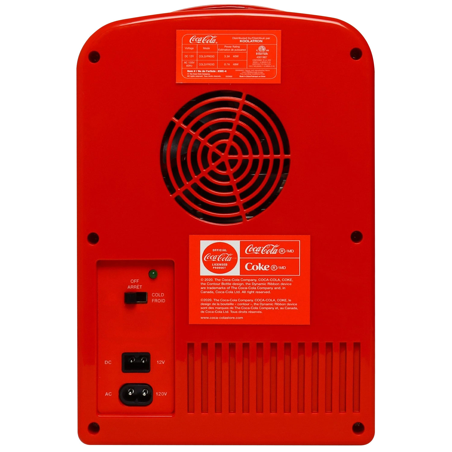 Réfrigérateur de bar autonome 0,14 pi3 Coca-Cola