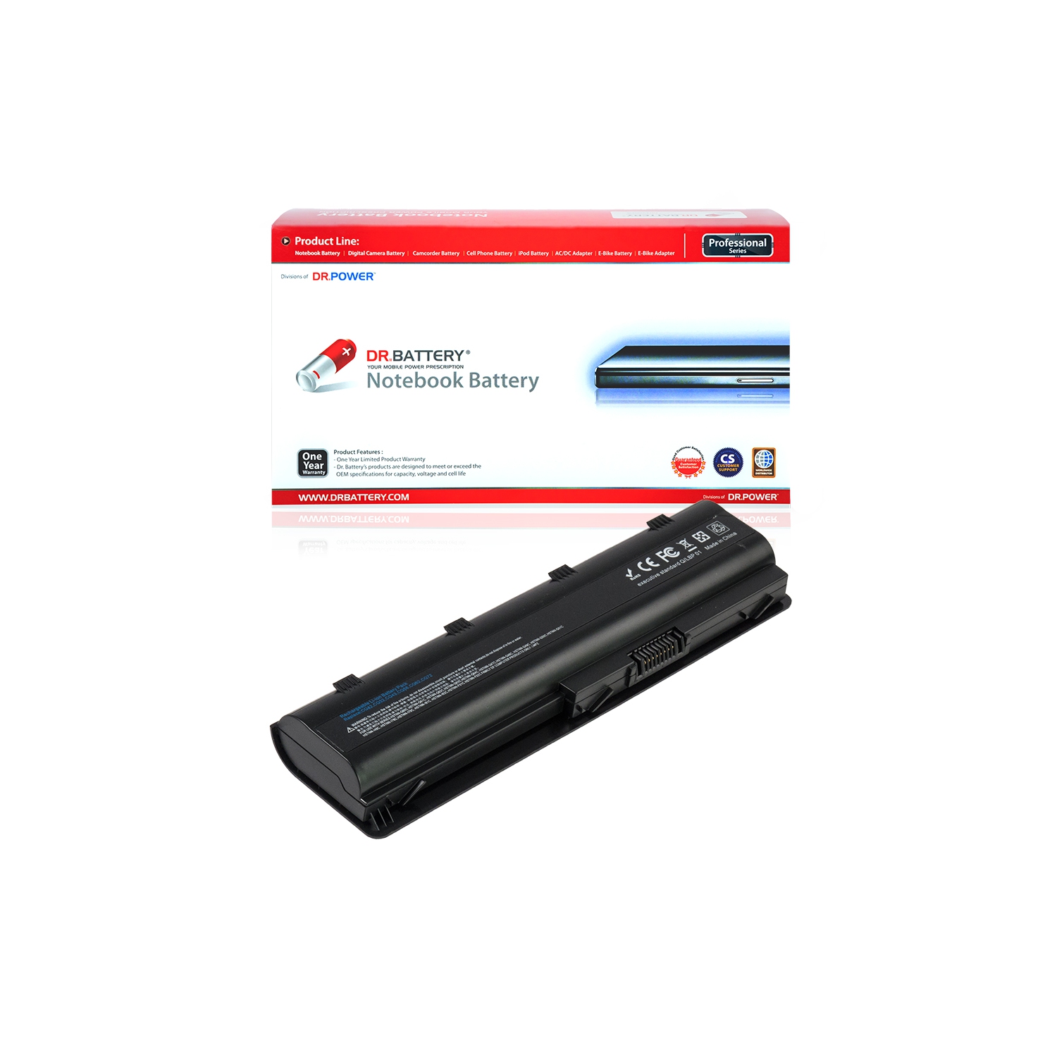 DR. BATTERY - Replacement for HP 2000 / 630 / 635 / ENVY 17 / G62 / G72 / 593554-001 / 593562-001 / 636631-001 / HSTNN-CBOX