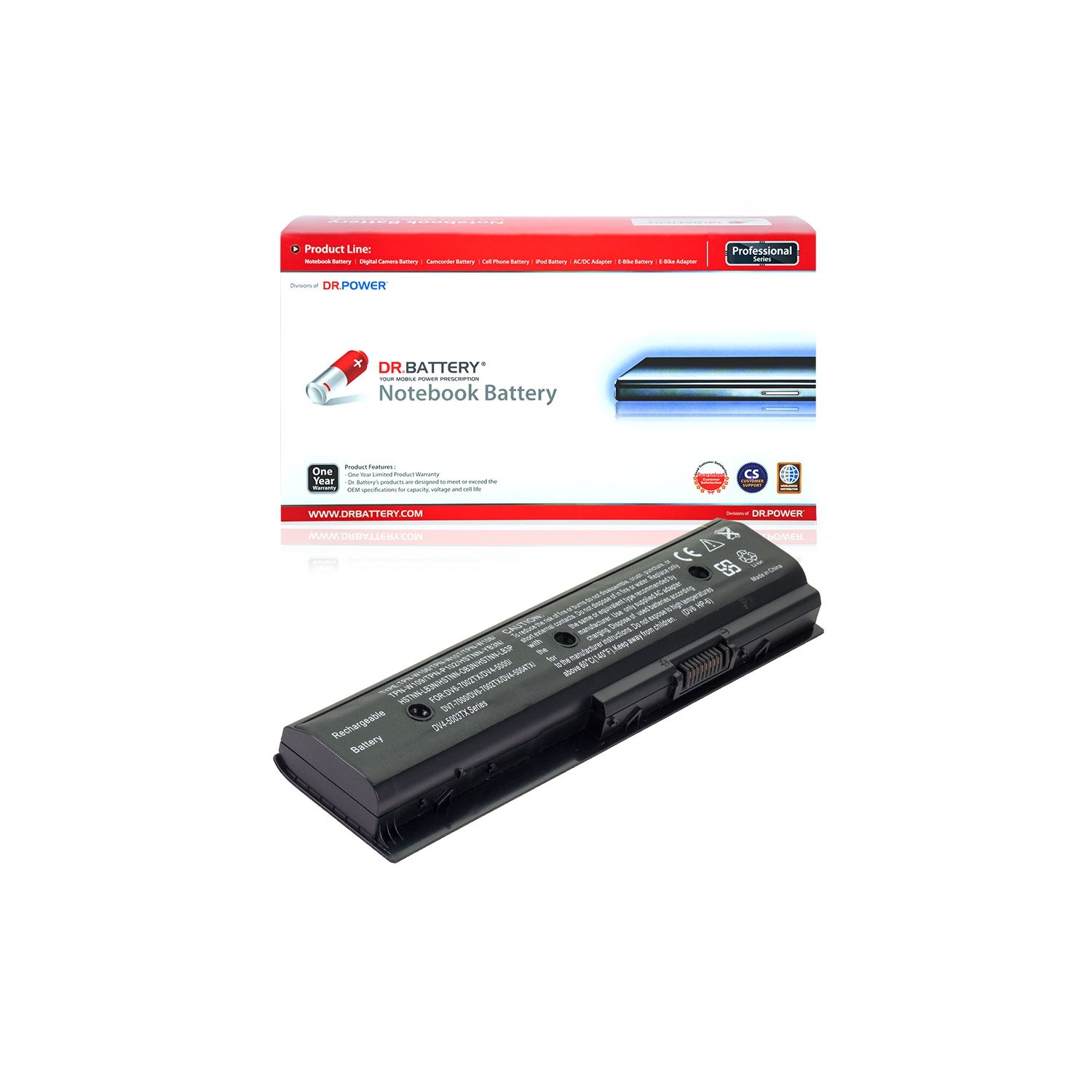 DR. BATTERY - Replacement for HP Envy DV6-7200 / DV6-7210US / DV6-7213NR / DV6-7223NR / HSTNN-LB3N / HSTNN-LB3P / HSTNN-OB3N