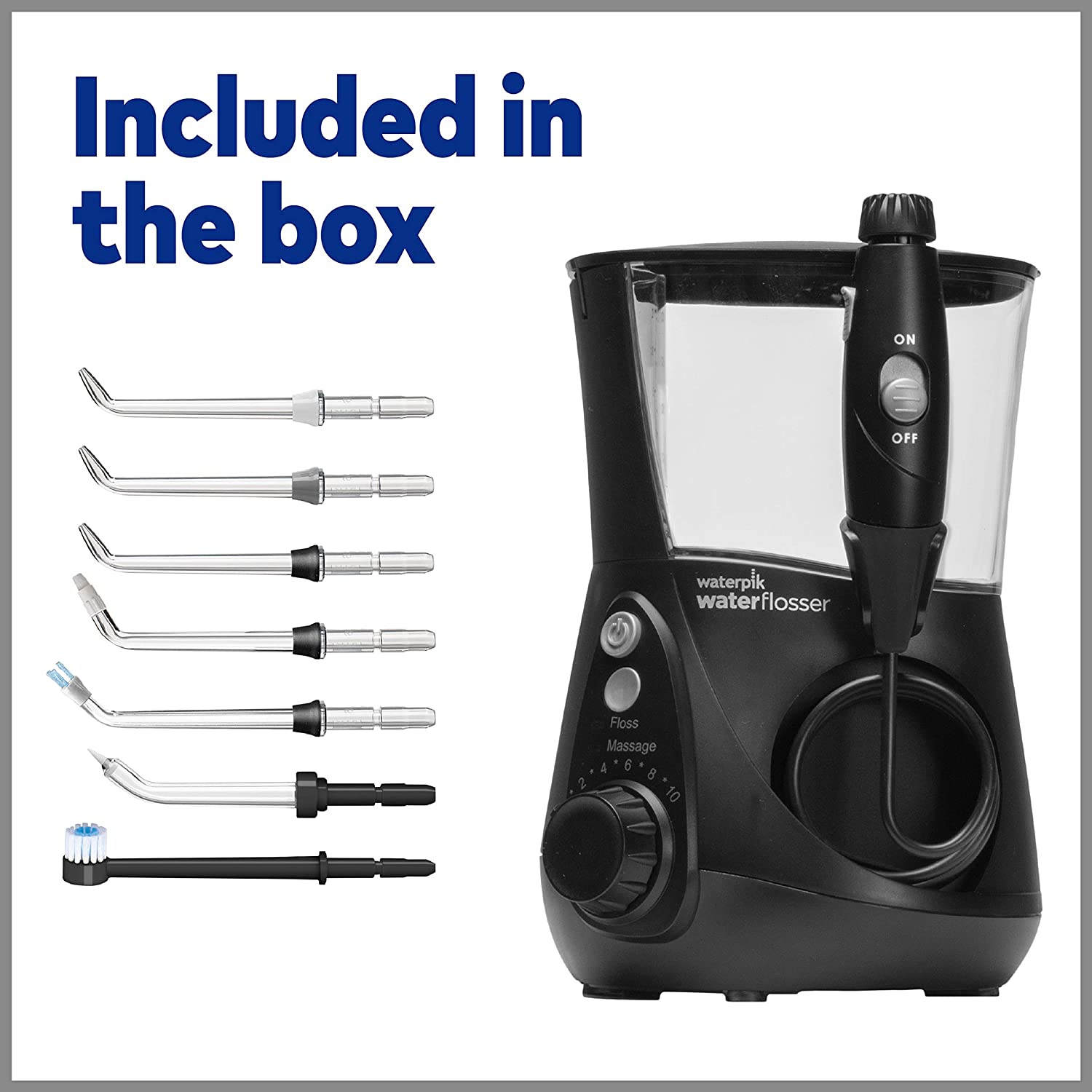 Waterpik Aquarius Water Flosser, Black WP662