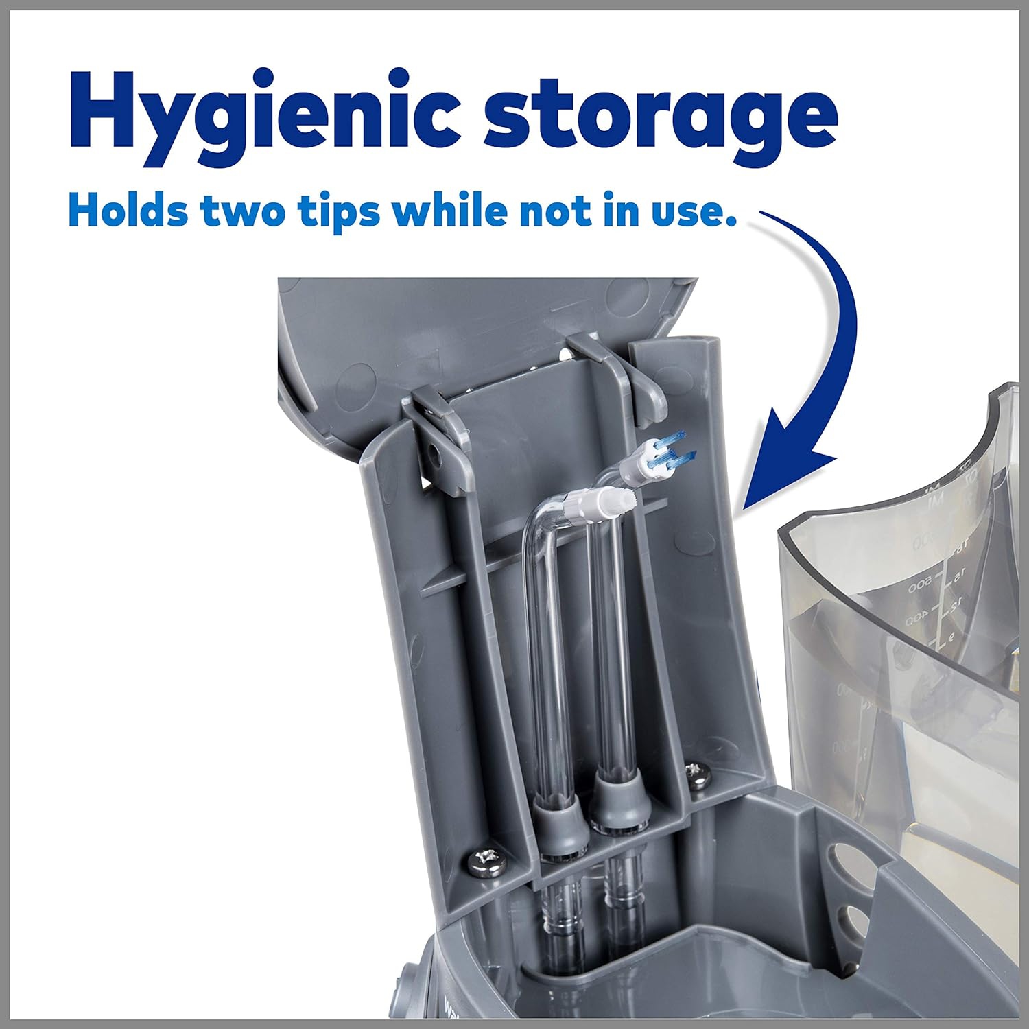 Arroseur de comptoir dentaire électrique Waterpik pour dents – Aquarius Professional, WP-667 Modern Grey