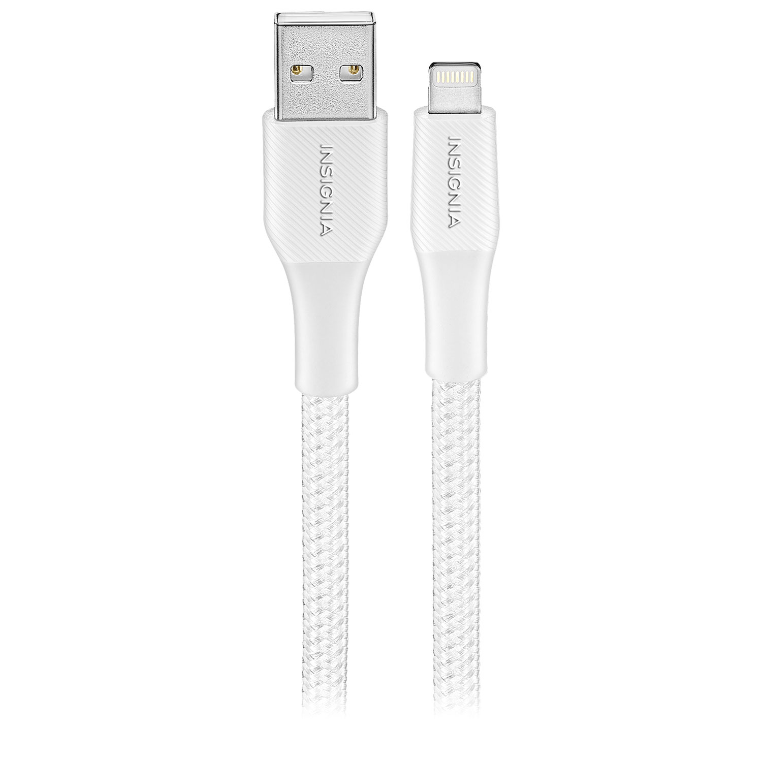 Câble tissé Lightning à USB-A de 3 m d'Insignia - Gris lunaire