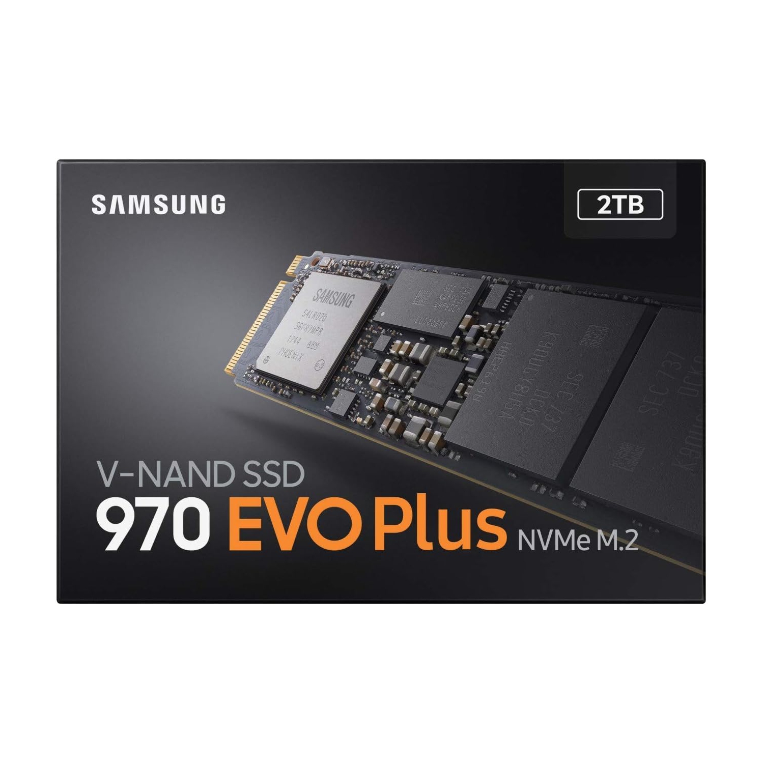 SAMSUNG 970 EVO PLUS M.2 2280 2TB PCIe Gen 3.0 x4, NVMe 1.3 V-NAND 3-bit MLC Internal Solid State Drive (SSD)