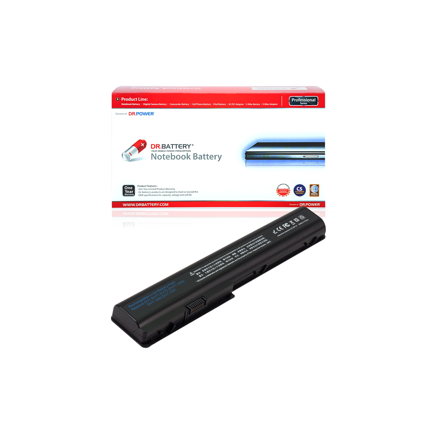 DR. BATTERY - Replacement for HP HDX 18 / HDX 18T / HSTNN-OB74 / HSTNN-OB75 / HSTNN-Q35C / HSTNN-XB75 / KS525AA / KS525AA#ABA