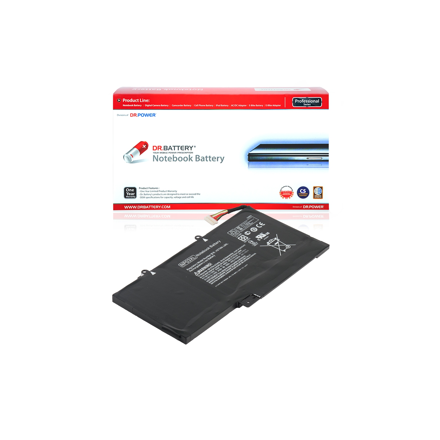 DR. BATTERIE - Remplacement pour HP Pavilion 13-a040nz / 13-a041ca / 13-a048ca / 13-a050ca / HSTNN-LB6L / HSTNN-UB6L / NP03XL