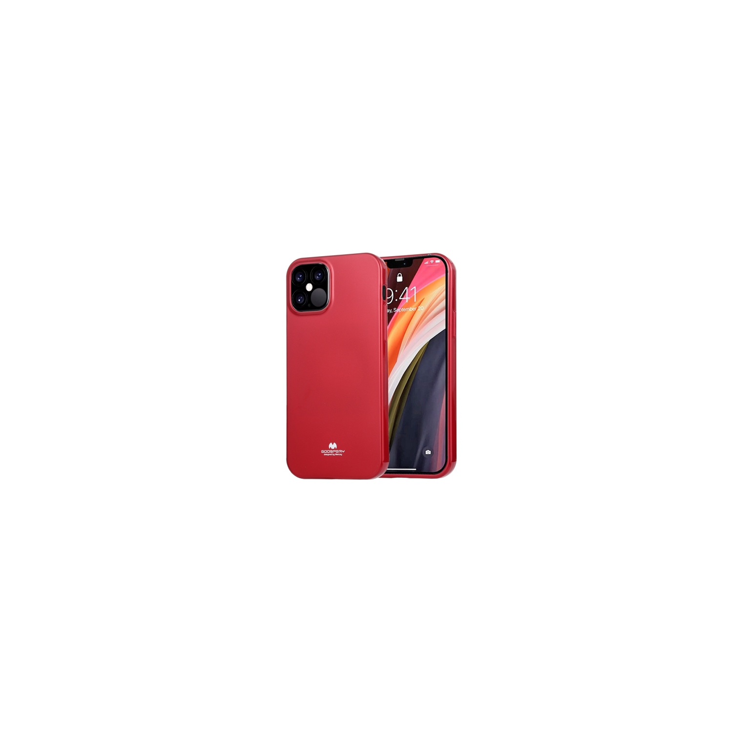TopSave Iphone 12 Mini Goospery Jelly TPU Case, Red