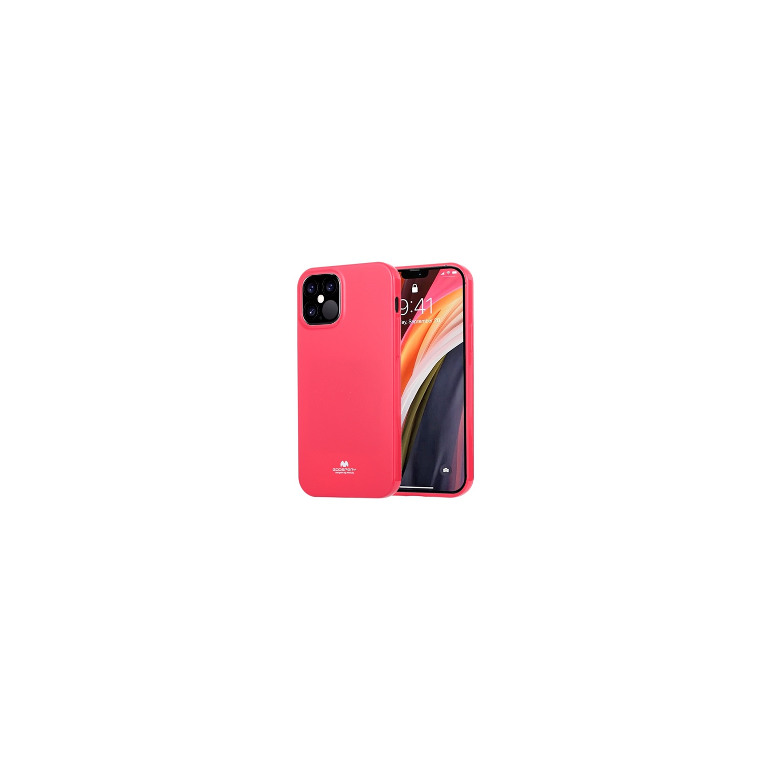 TopSave Iphone 12 Mini Goospery Jelly TPU Case, Hot Pink