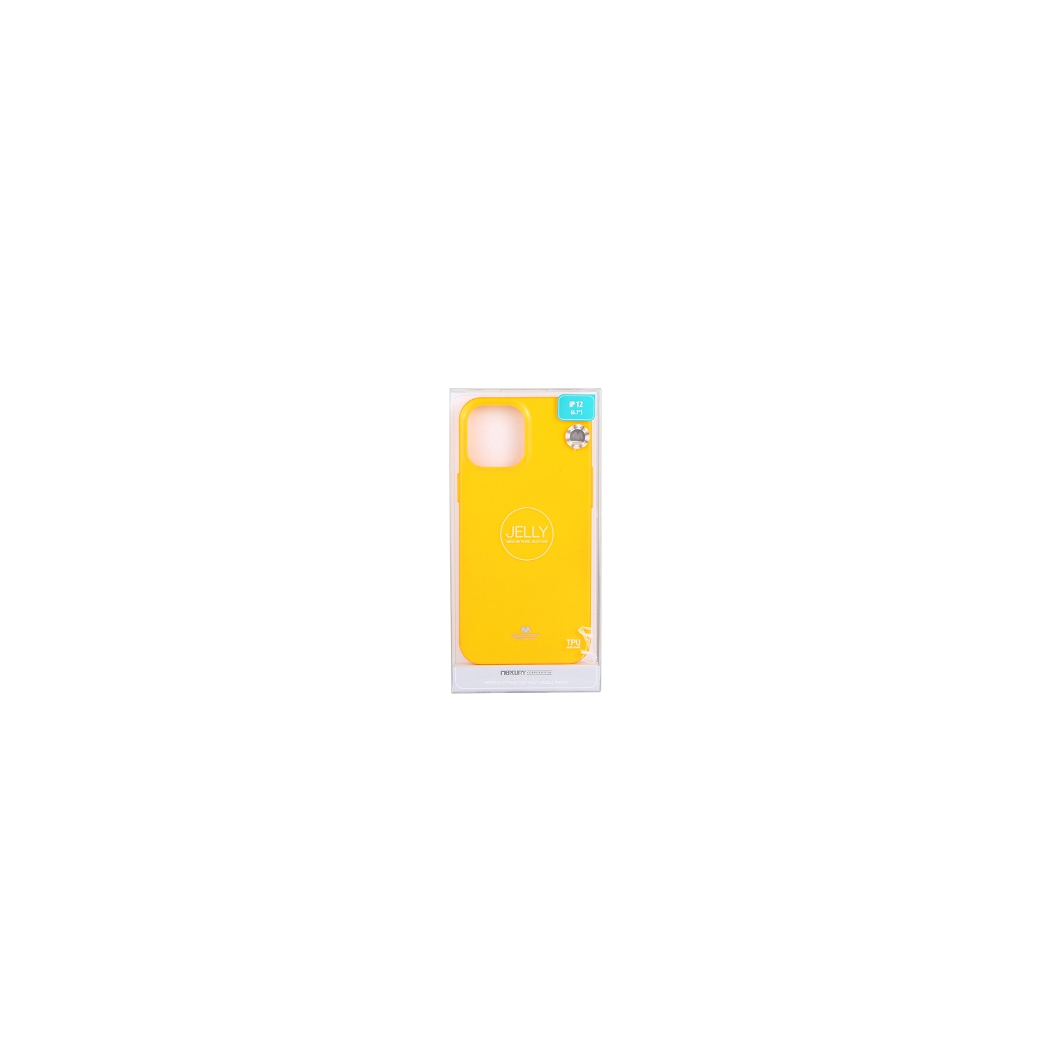 TopSave Coque en TPU Goospery Jelly pour iPhone 12/12 Pro, jaune