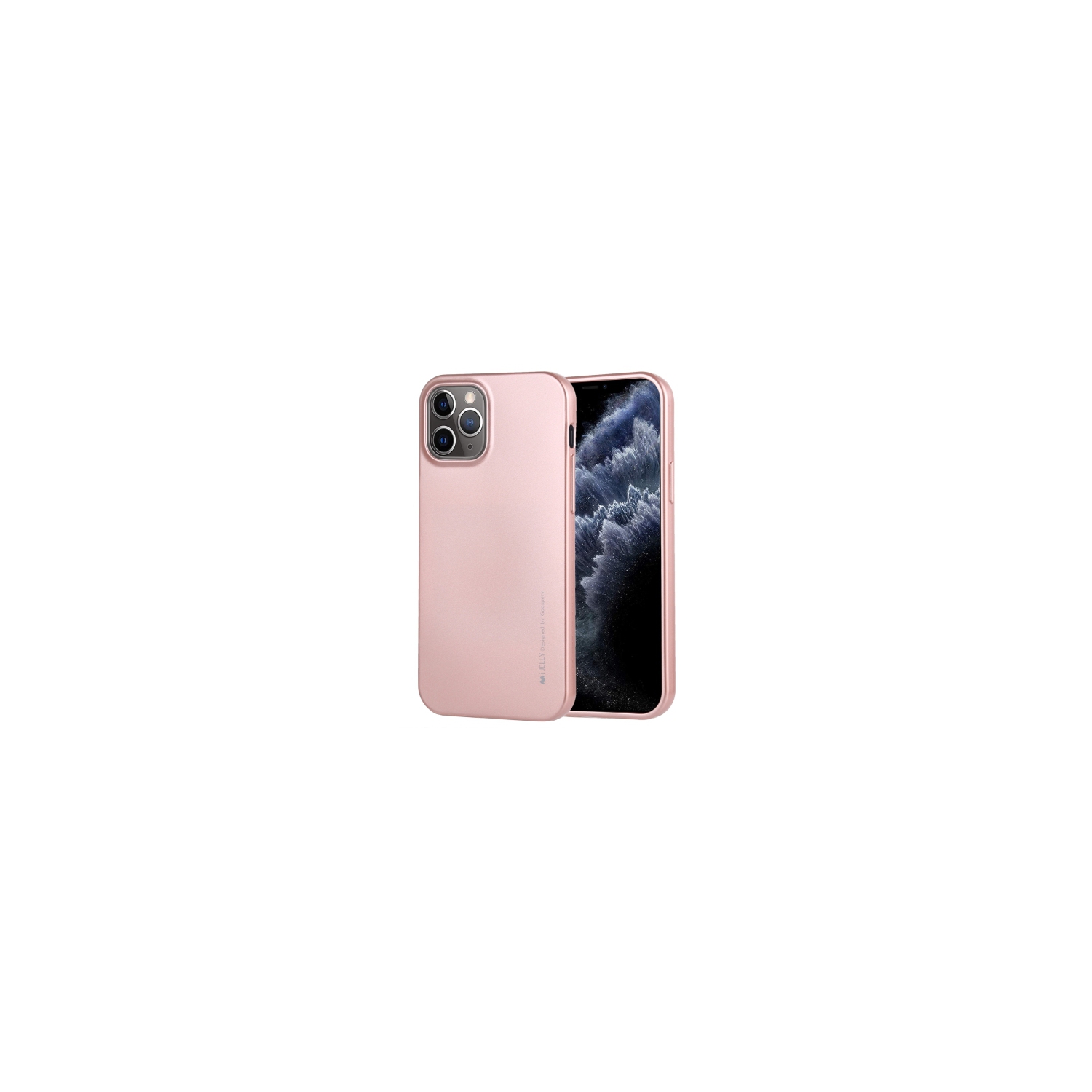 TopSave Iphone 12 Mini Goospery iJelly Metal TPU Case, Rose Gold