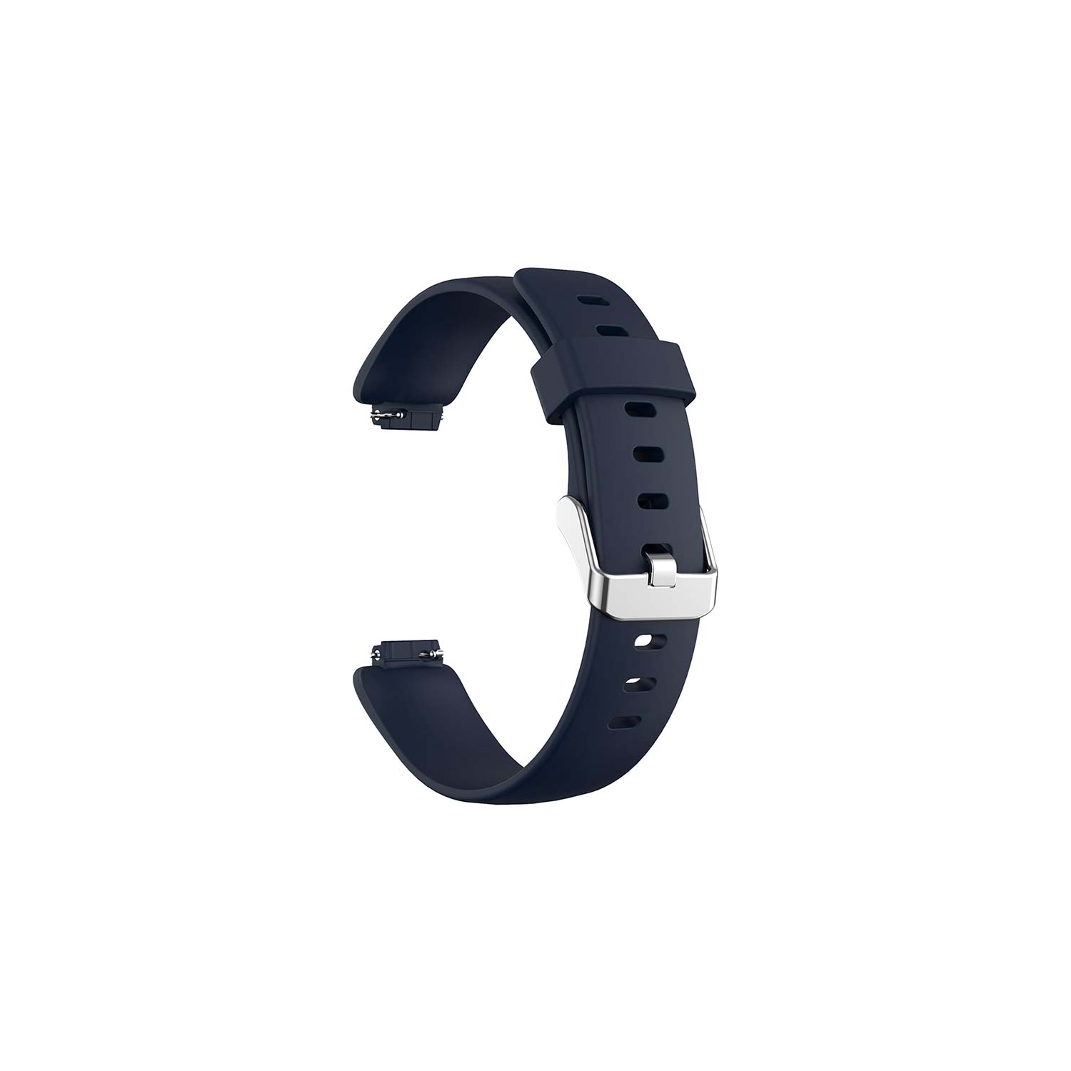 Bracelet en silicone souple et lisse de StrapsCo pour Inspire 2 de Fitbit - moyen-Bleu marine