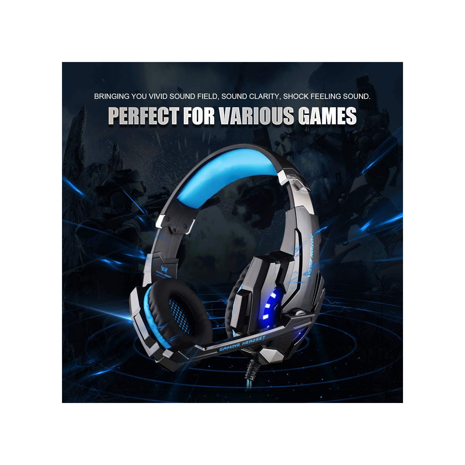 Casque de jeu PC casque pour PlayStation 4 PS4 Xbox One ordinateur portable tablette Smartphone 3,5 mm écouteur stéréo avec micro