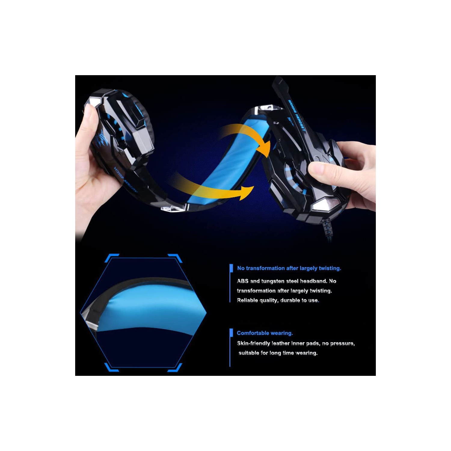 Casque de jeu PC casque pour PlayStation 4 PS4 Xbox One ordinateur portable tablette Smartphone 3,5 mm écouteur stéréo avec micro