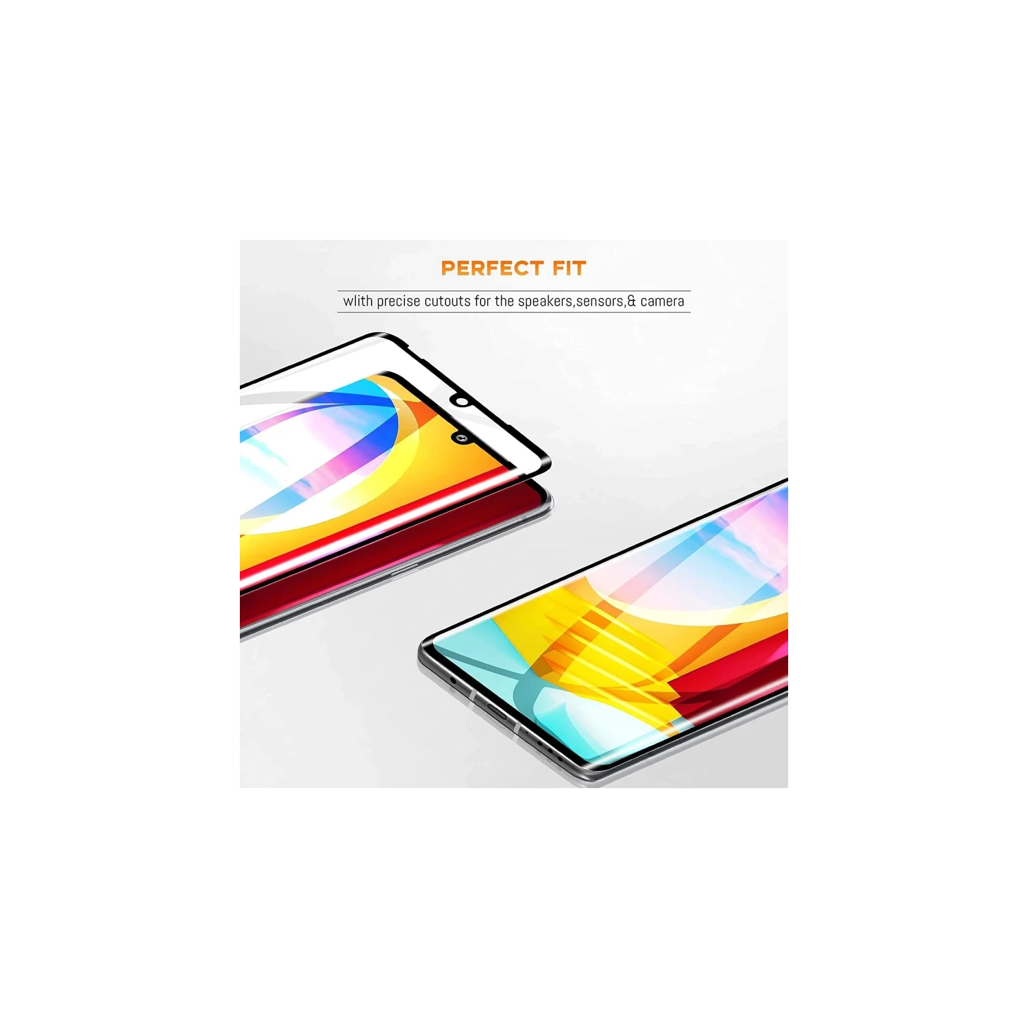 Full Cover Curved Tempered Glass Screen Protector for LG Velvet & LG Velvet 5G - Premium Protection with Edge-to-Edge Coverage