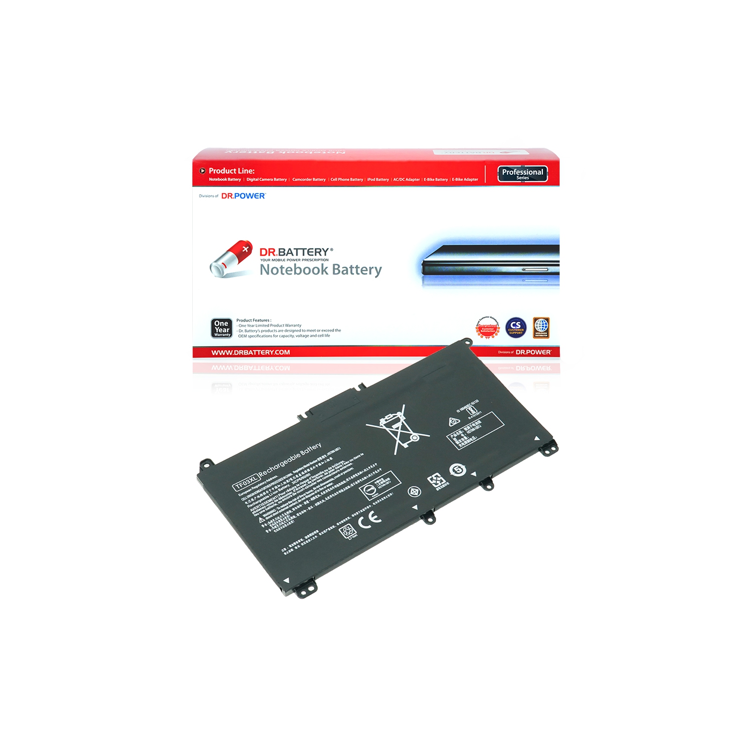 DR. BATTERY - Replacement for HP Pavilion 14-bf / 14-bk / 14-cd / 15-cc / TPN-Q192 / TPN-Q196 / 920046-541 / 920070-855