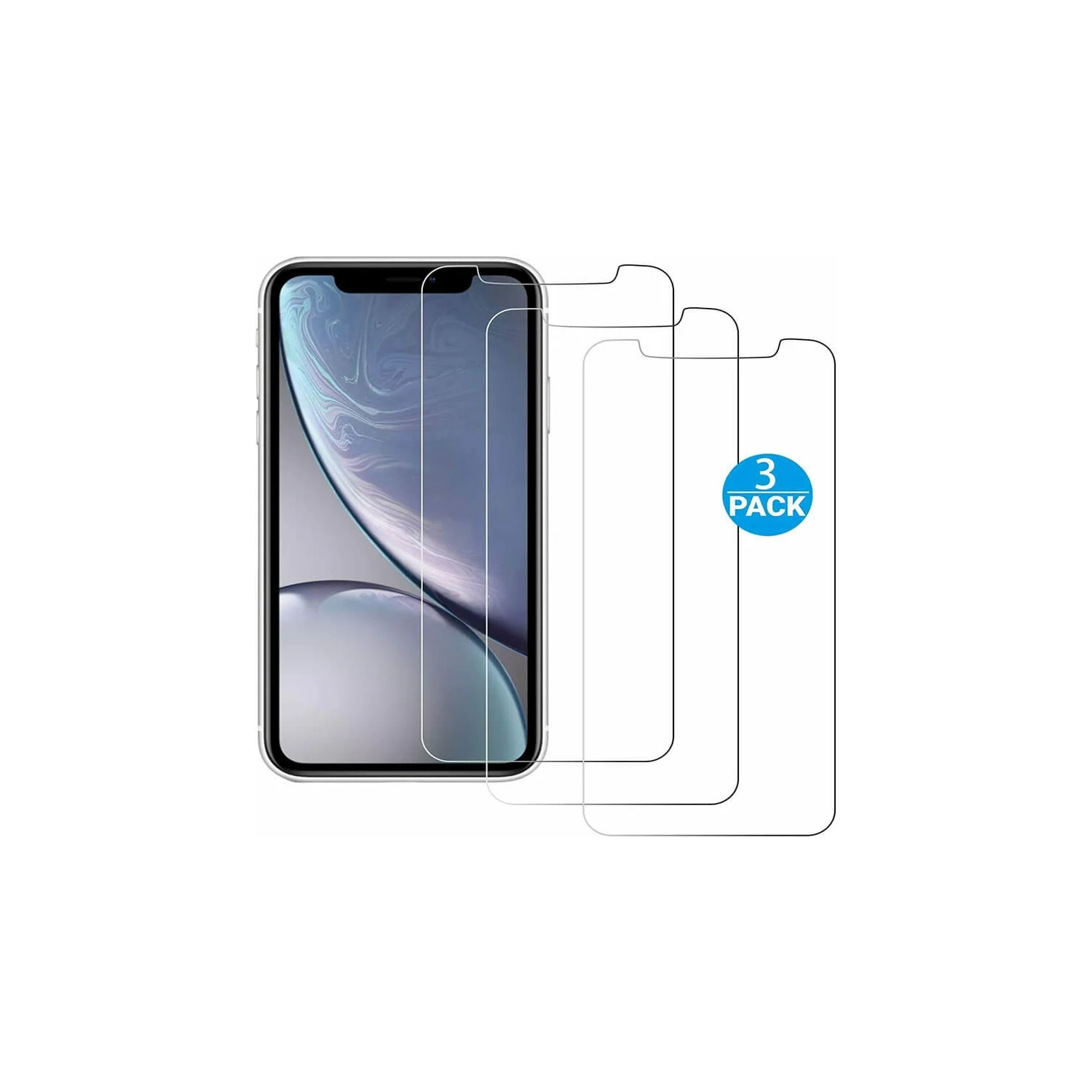 KEEGUARD 3 Pack pour les étuis iPhone 12 Pro Max de 6,7 po en verre trempé 2020