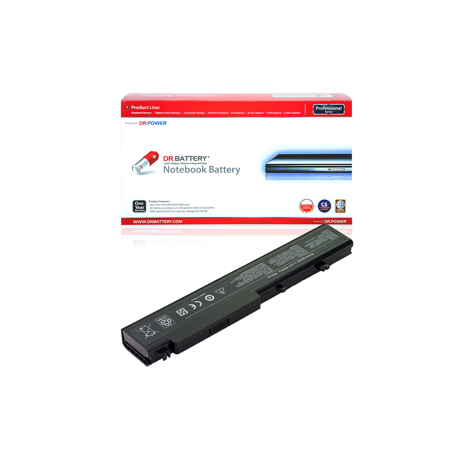 DR. BATTERIE - Remplacement pour Dell Vostro 1710 / 1710N / 1720 / V1710 / V1720 / T117C / T118C / Y026C / Y027C / Y028C / Y029C