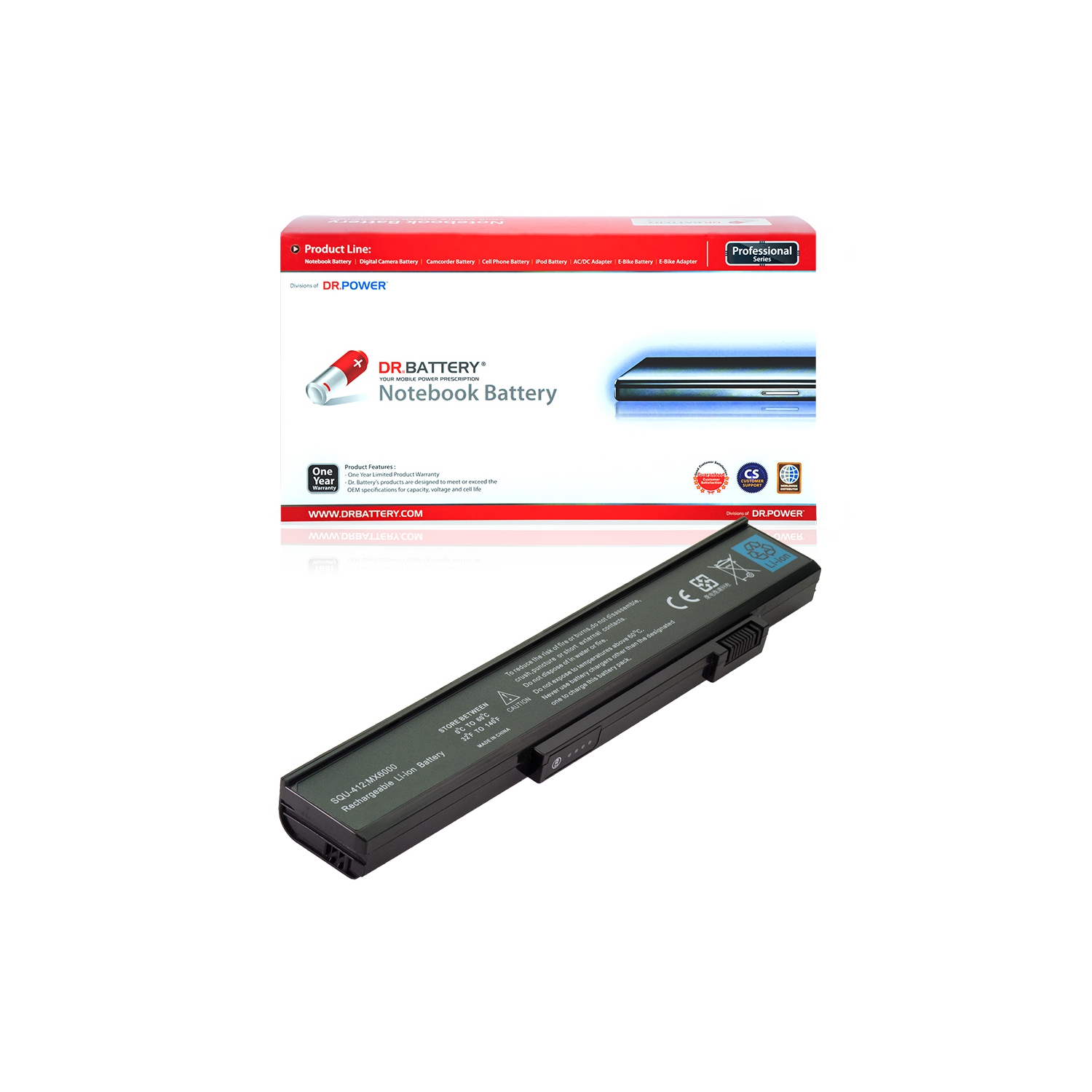 DR. BATTERY - Replacement for Gateway 6525 / 6530 / 6531 / 8500 / 8510 / 8515 / 916-3360 / 916-4060 / 916C3360 / 916C3360F