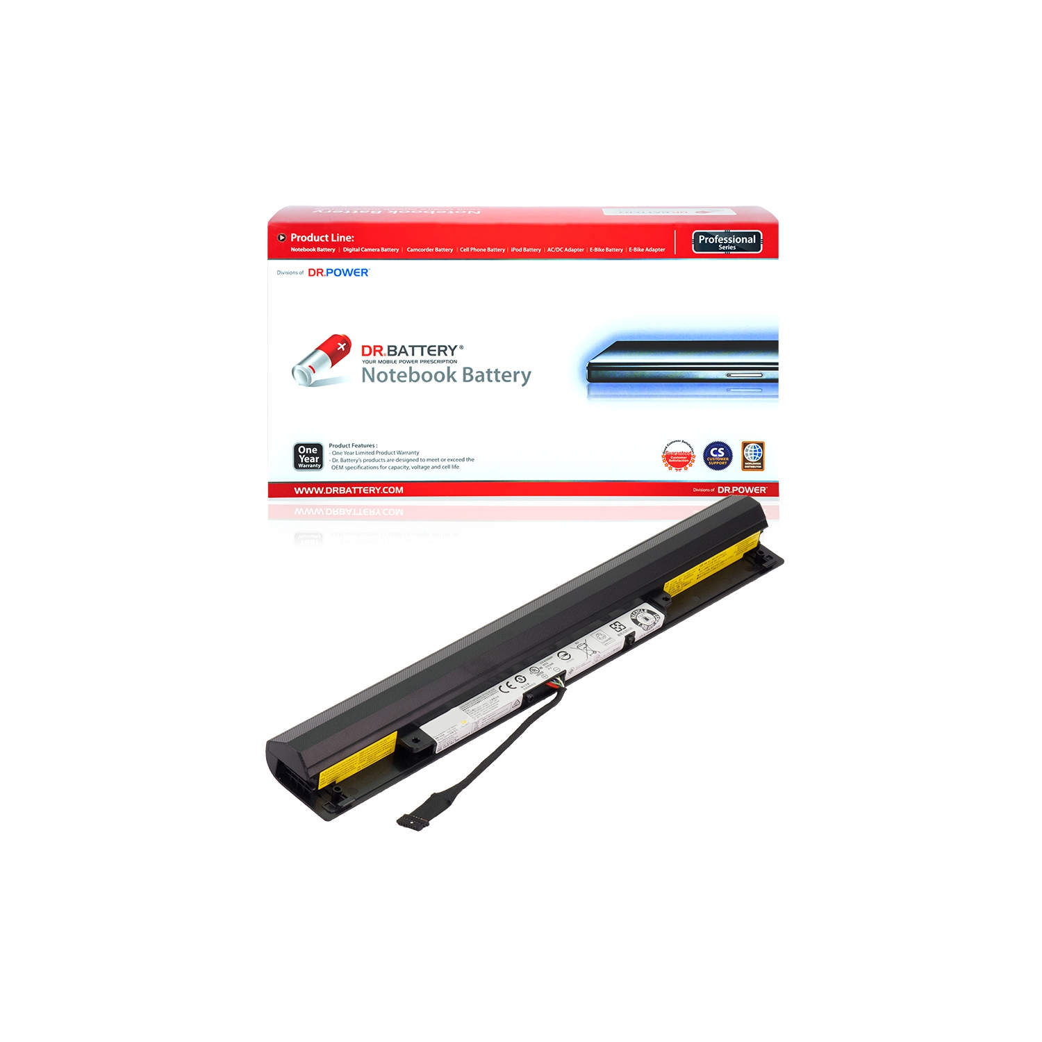 DR. BATTERY - Replacement for Lenovo IdeaPad 100-15IBD 80MJ00CKGE / 100-15IBD 80MJ00CLGE / L15L4A01 / L15S4A01 / 41NR19 / 65