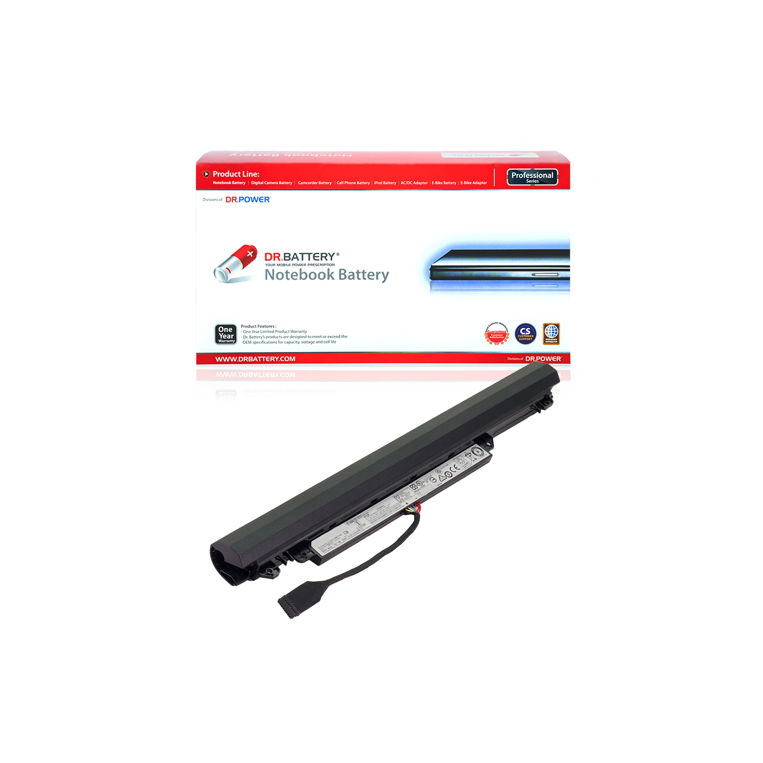 DR. BATTERY - Replacement for Lenovo IdeaPad 110 15" AMD 110-15ACL / 110 15ACL 80TJ002CUS / 5B10L04166 / 5B10L04215