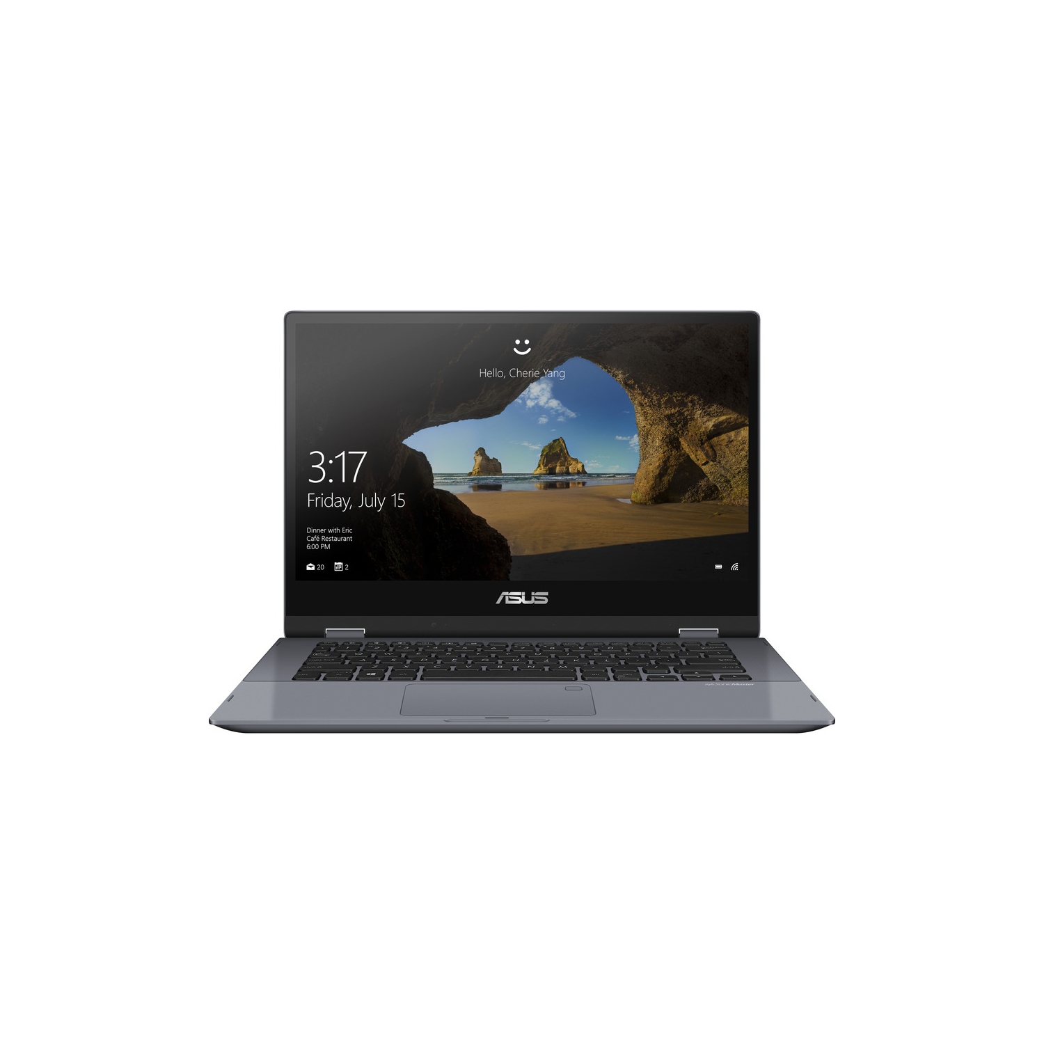Asus Vivobook Flip 14" Business Laptop - Star Grey(Intel Core i3-10110U/128GB SSD/4GB RAM/Windows 10)-(TP412FA-C3MS1-CA)