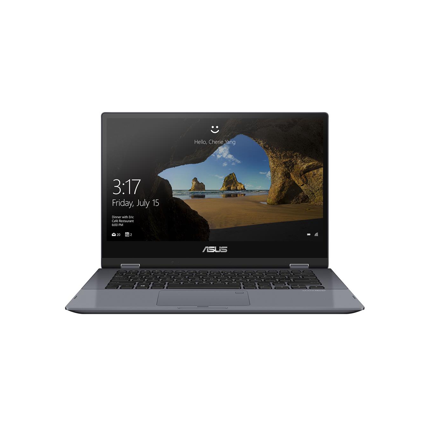 Asus Vivobook Flip 14" Business Laptop - Star Grey(Intel Core i3-10110U/128GB SSD/4GB RAM/Windows 10)-(TP412FA-C3MS1-CA)